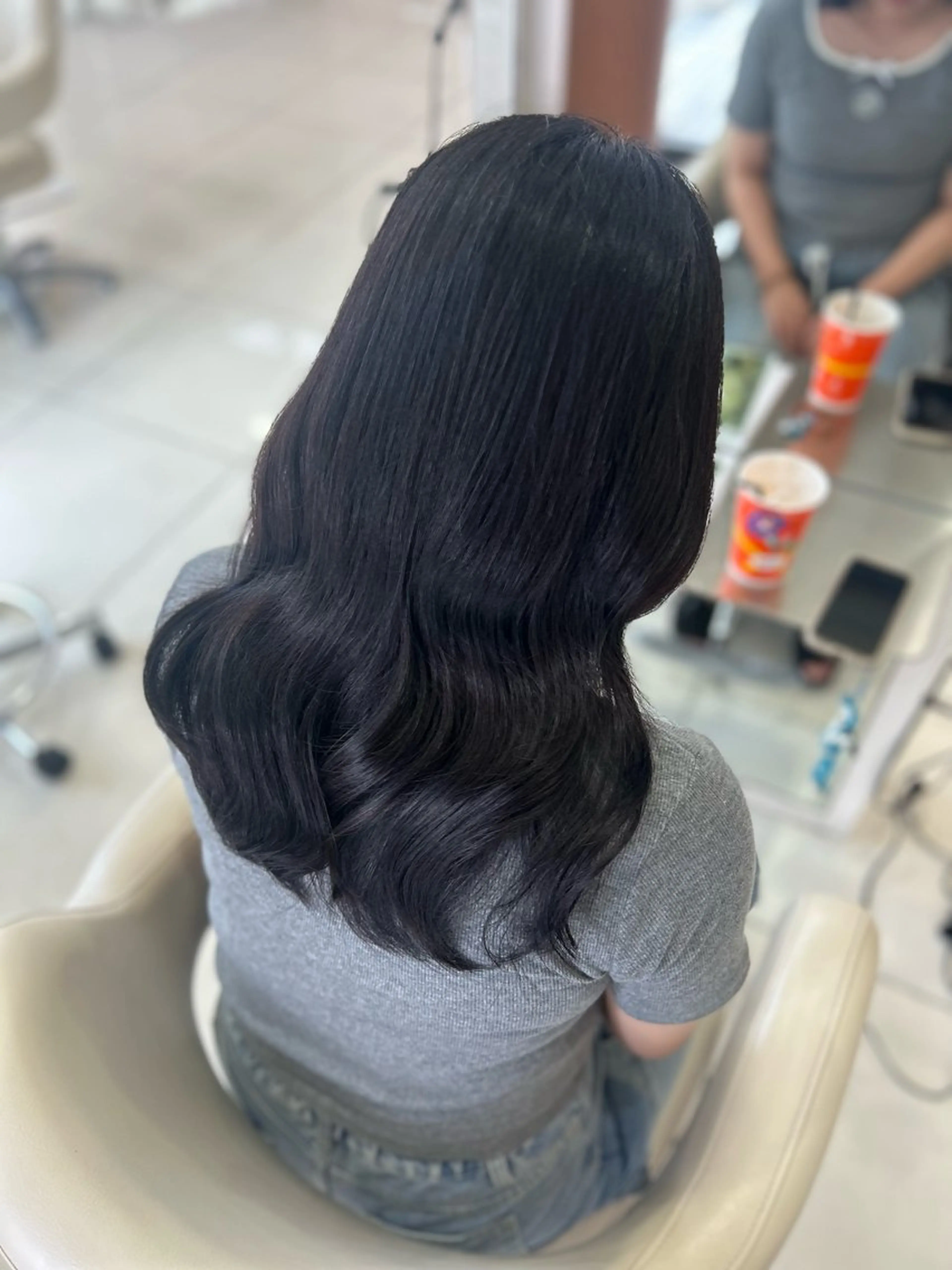 セミロング カラー アンフェリール原島店 韓国ヘア/ユウのヘアスタイル