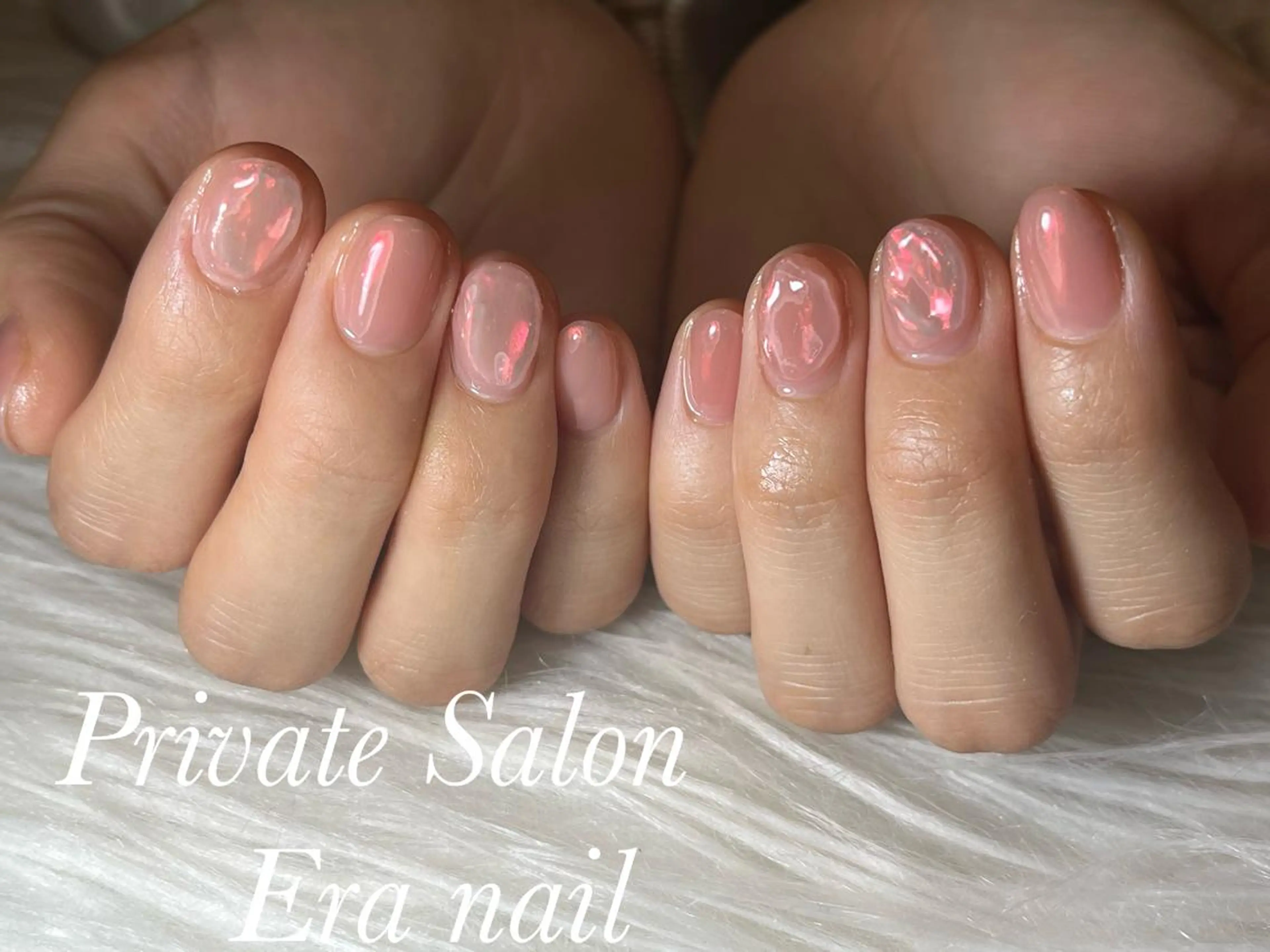 ネイル オーロラネイル 持ち込み Era nailのネイルデザイン