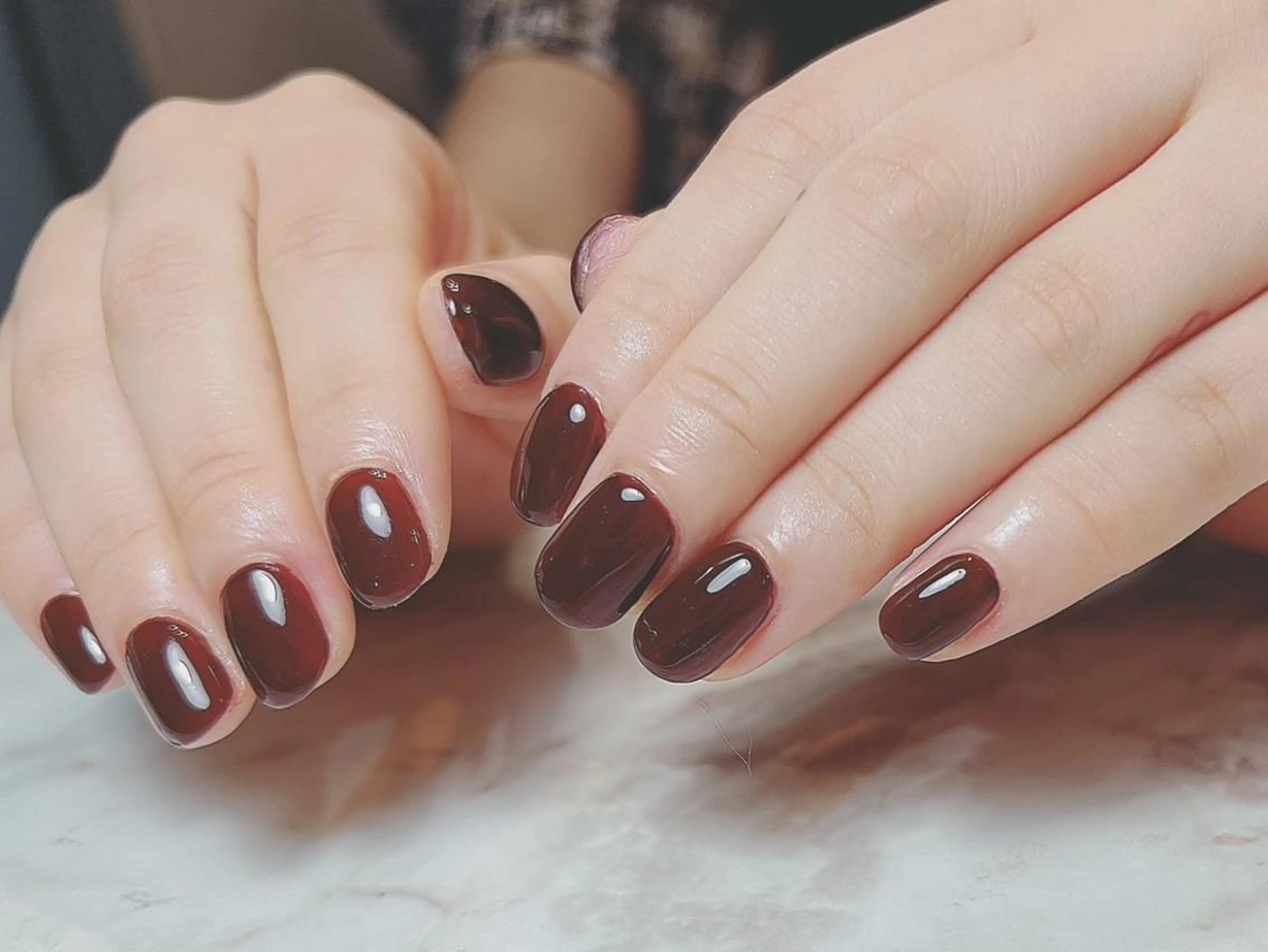 ネイル アートネイル ジェルネイル 持ち込み ニュアンスネイル パラジェル Nailist Honamiのネイルデザイン