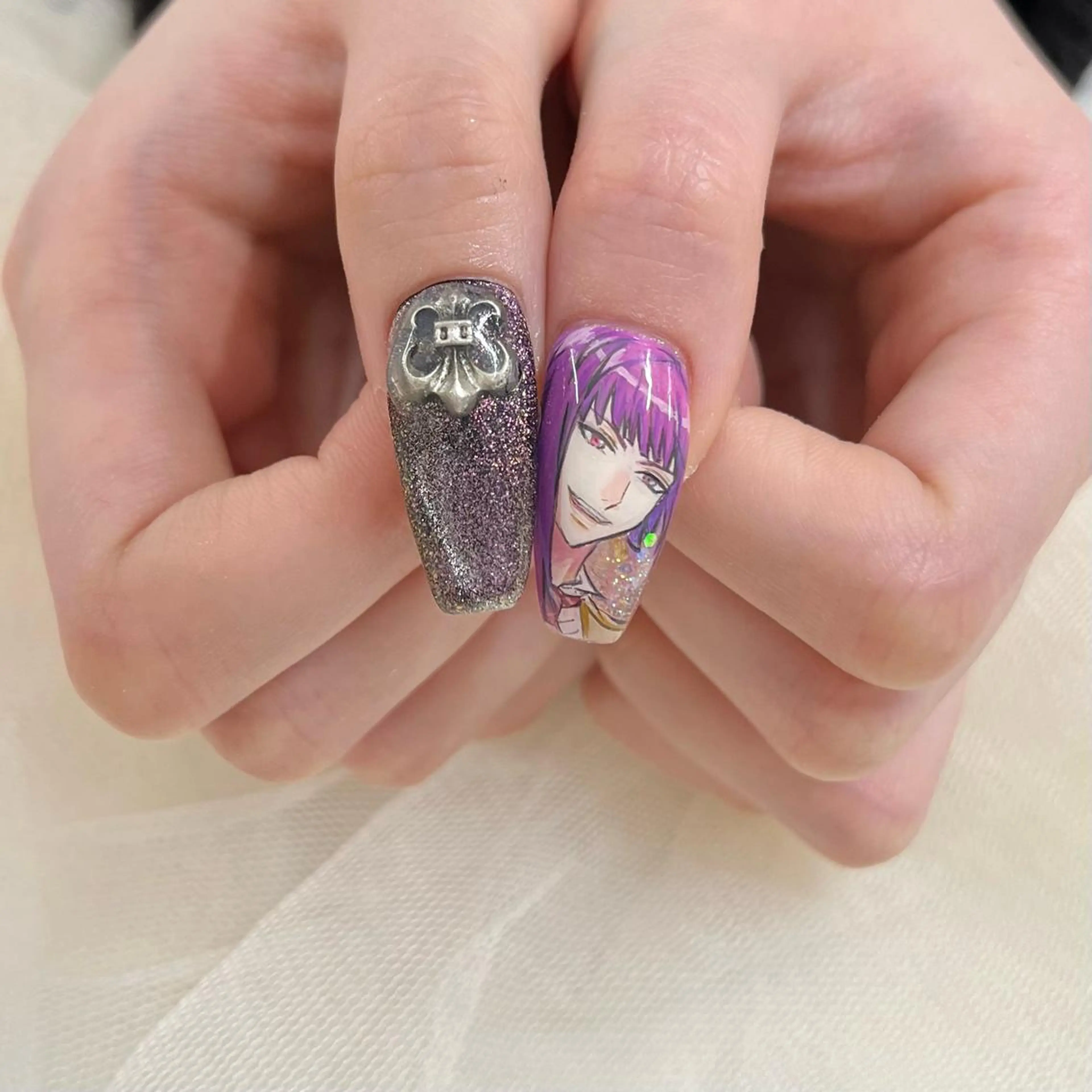 ロング ハンドネイル 池袋痛ネイル Nok. 渡辺のネイルデザイン