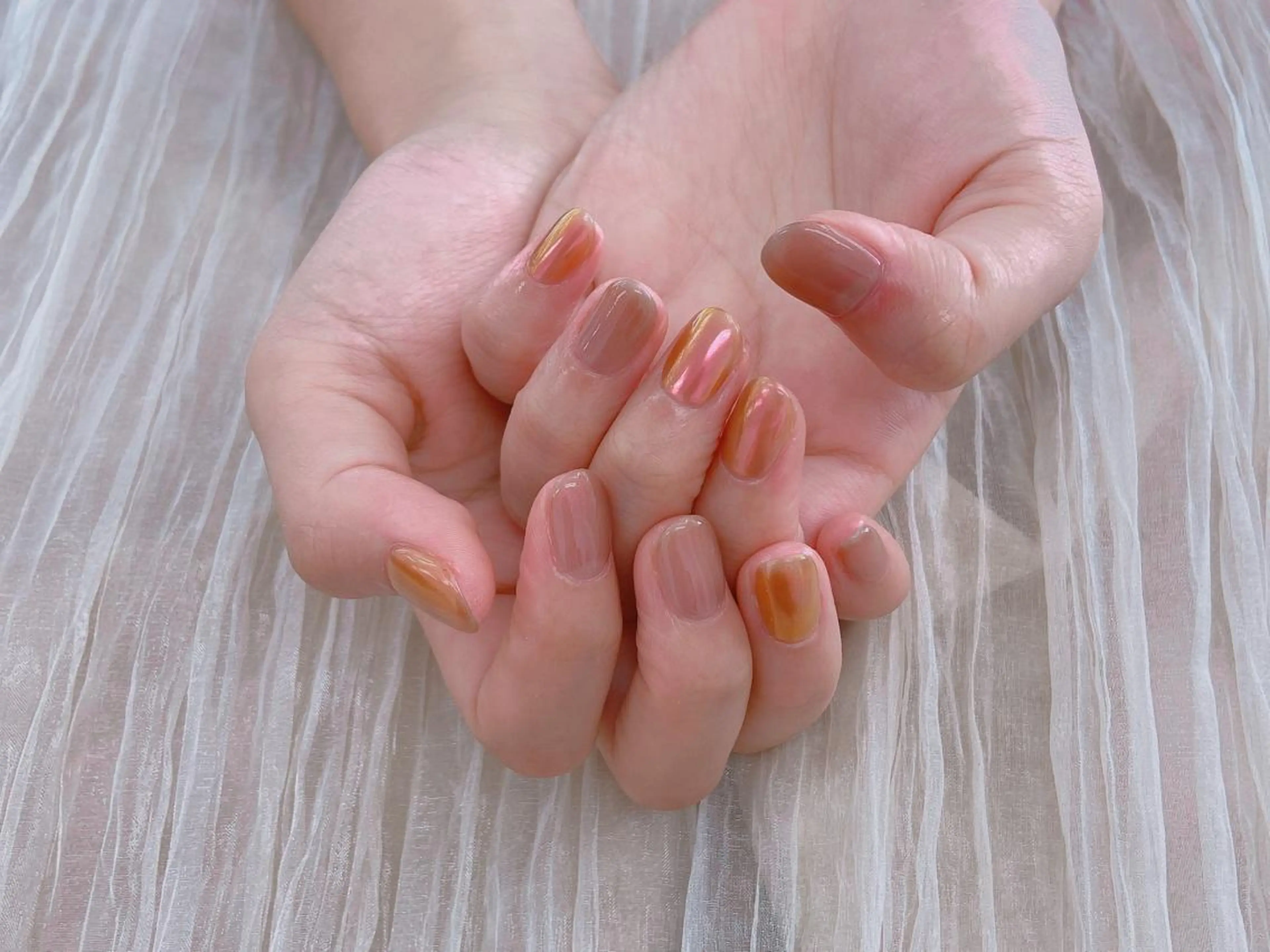 ネイル ミラーネイル ワンカラーネイル ネイリスト あこのネイルデザイン