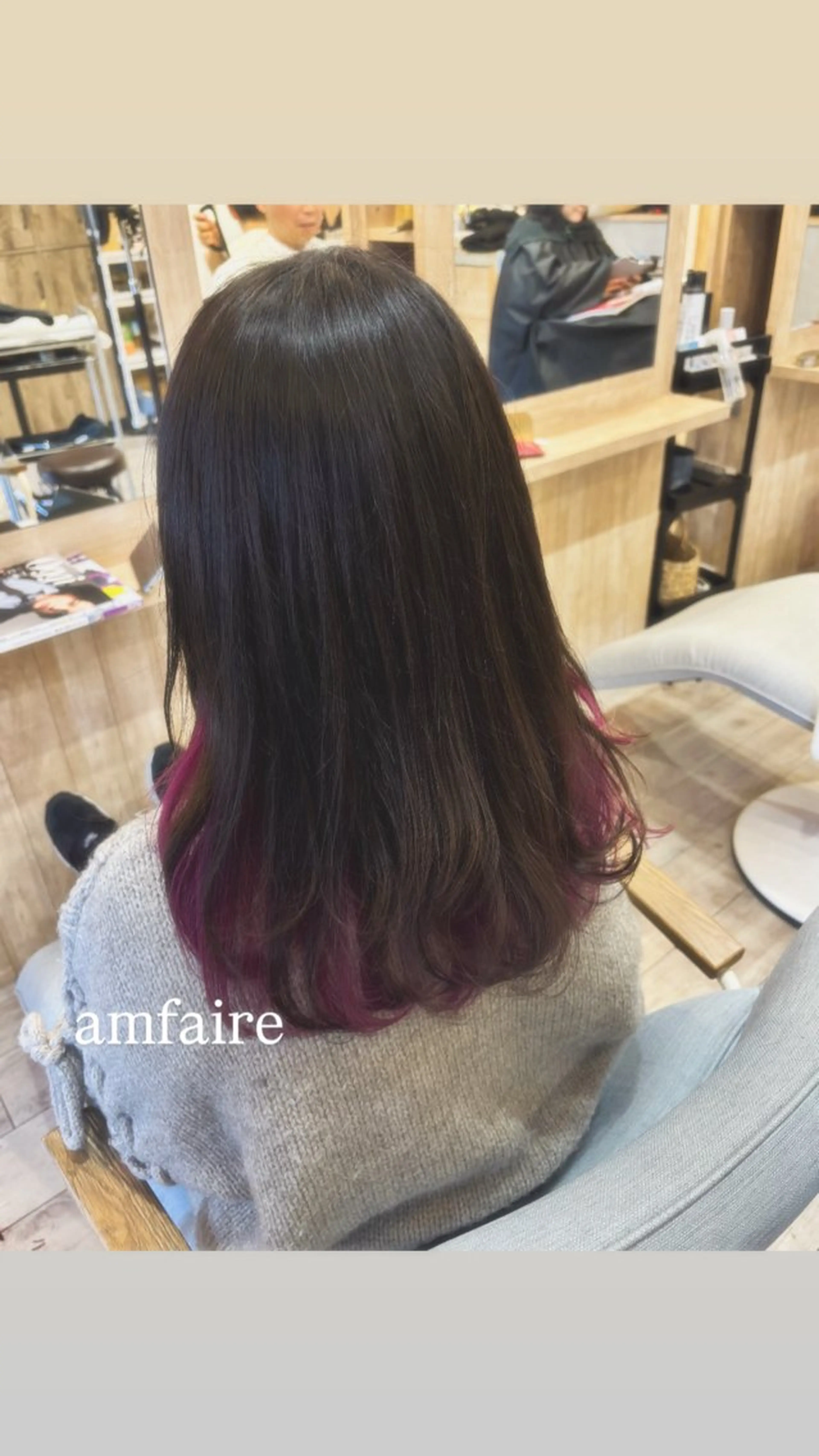セミロング shimizu .のヘアスタイル