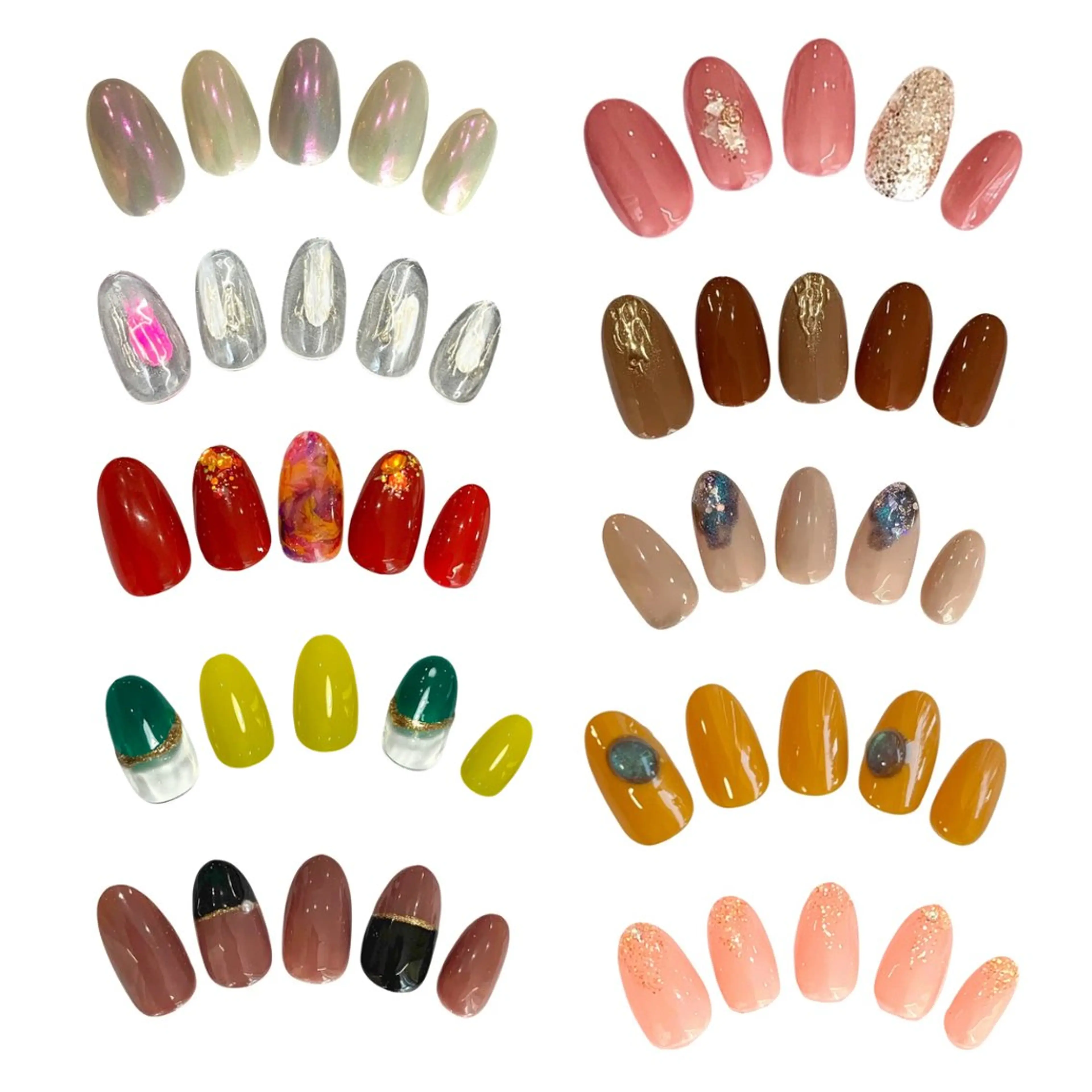 ネイル ジェルネイル ラメ(グリッター) マグネットネイル 西院eye fallonのマツエク・マツパデザイン