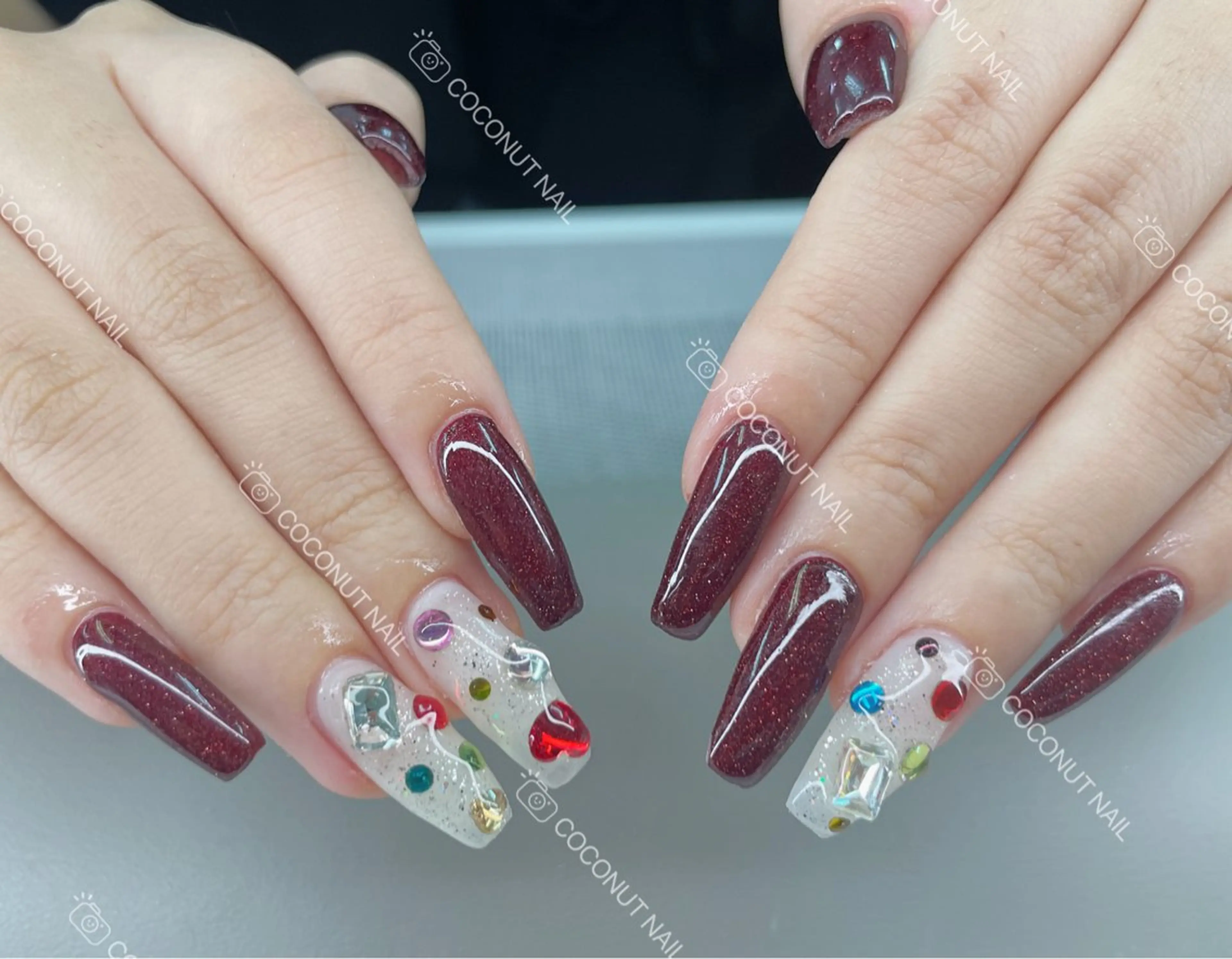 ネイル ハンドネイル 神田 ココナッツのネイルデザイン