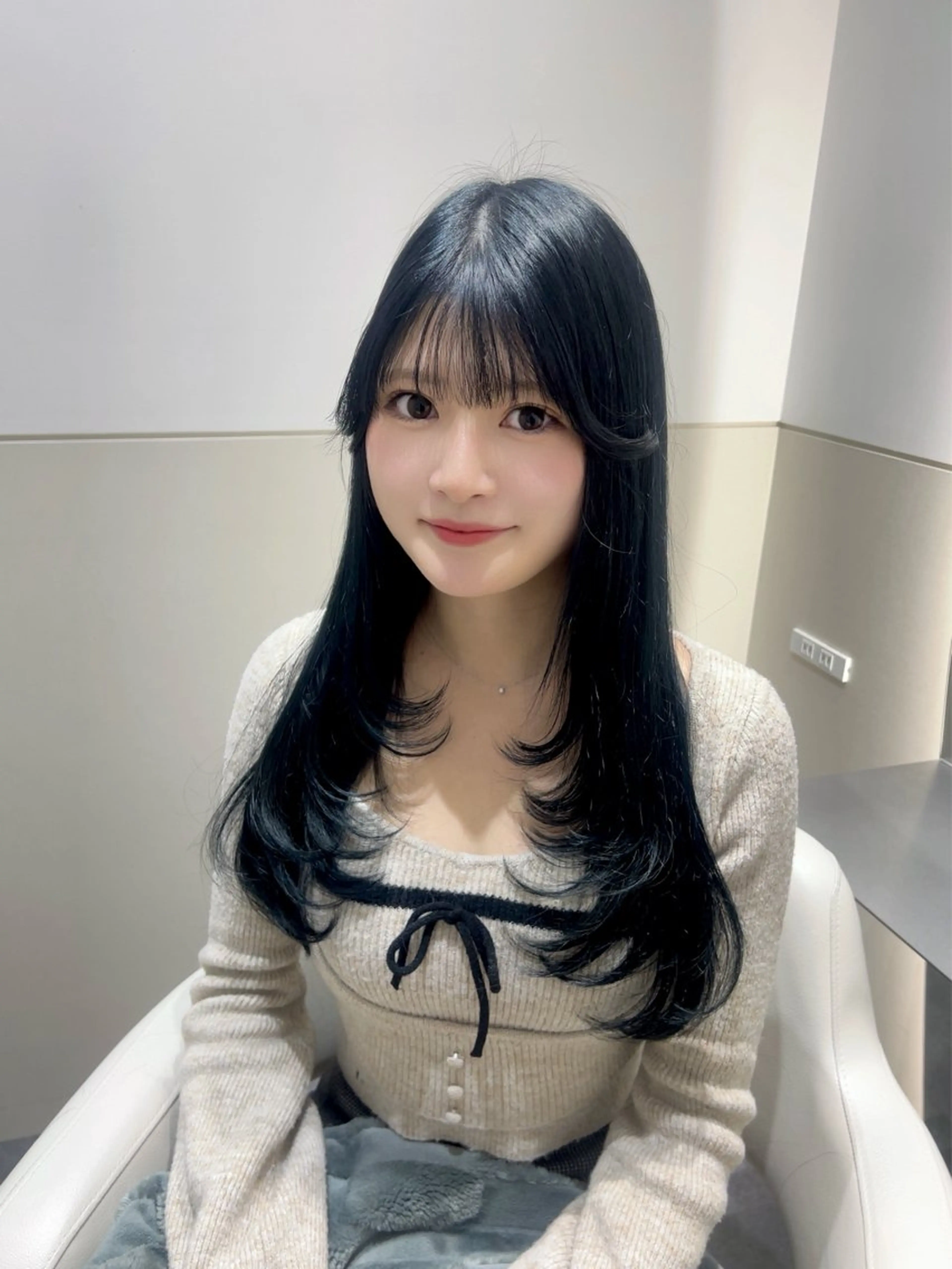 ロング カット ヘアカラー トリートメント 🩷韓国ヘア/ミディ アム🩷Maikaのヘアスタイル