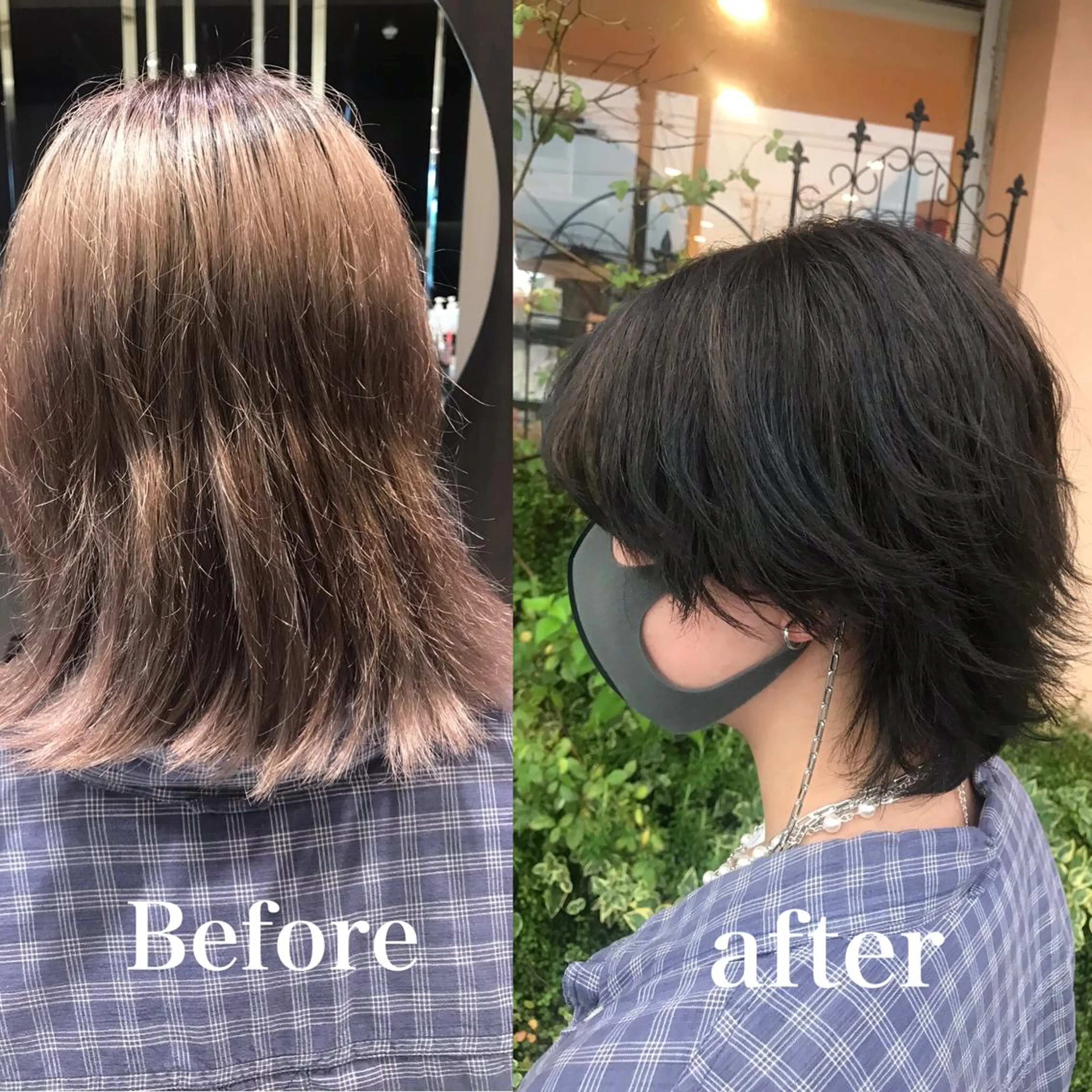 ミディアム 下條 真のヘアスタイル