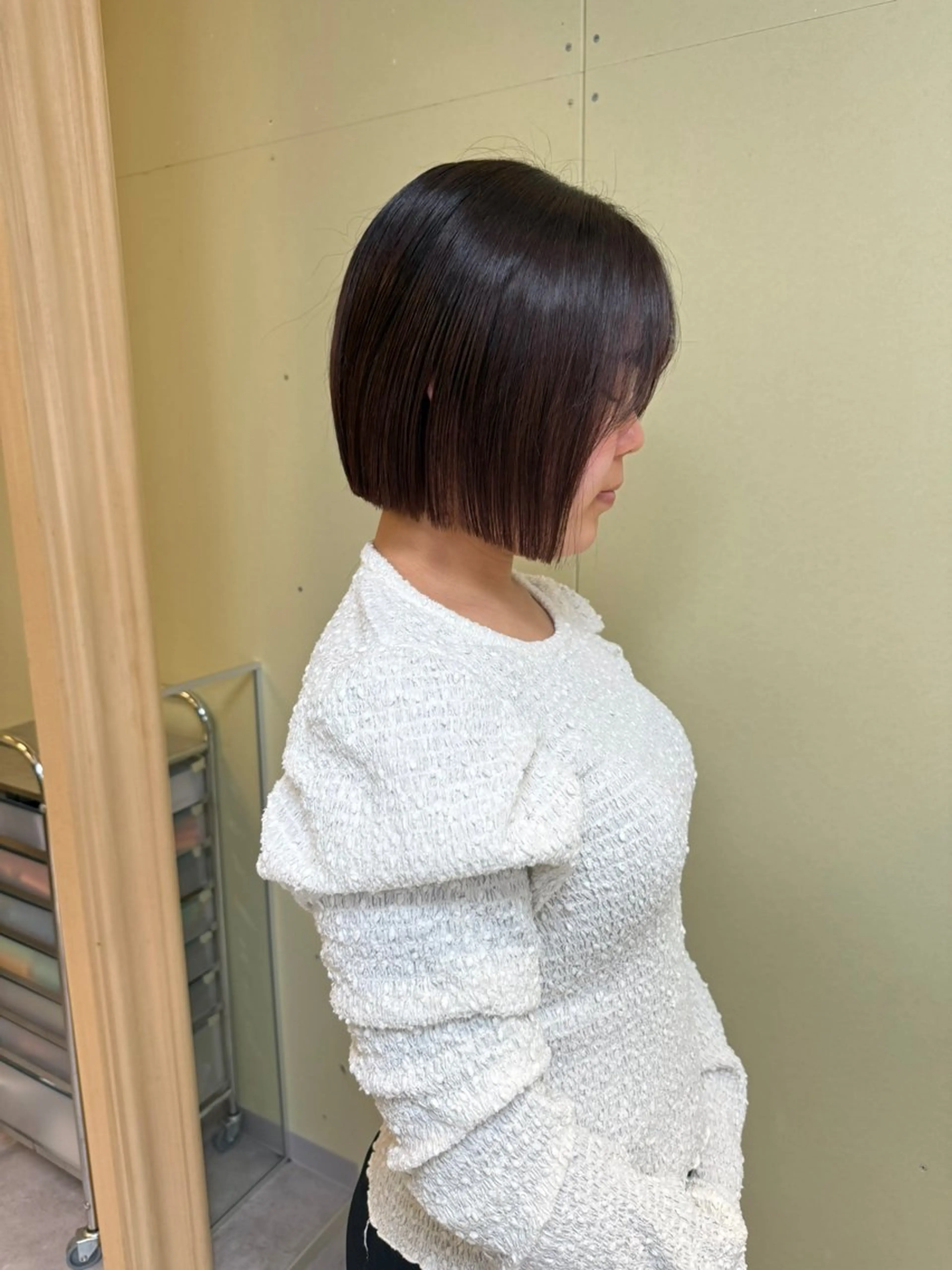 ショート カラー カット ヘアカラー 伶風/ボブ/ ヘーゼルベージュのヘアスタイル