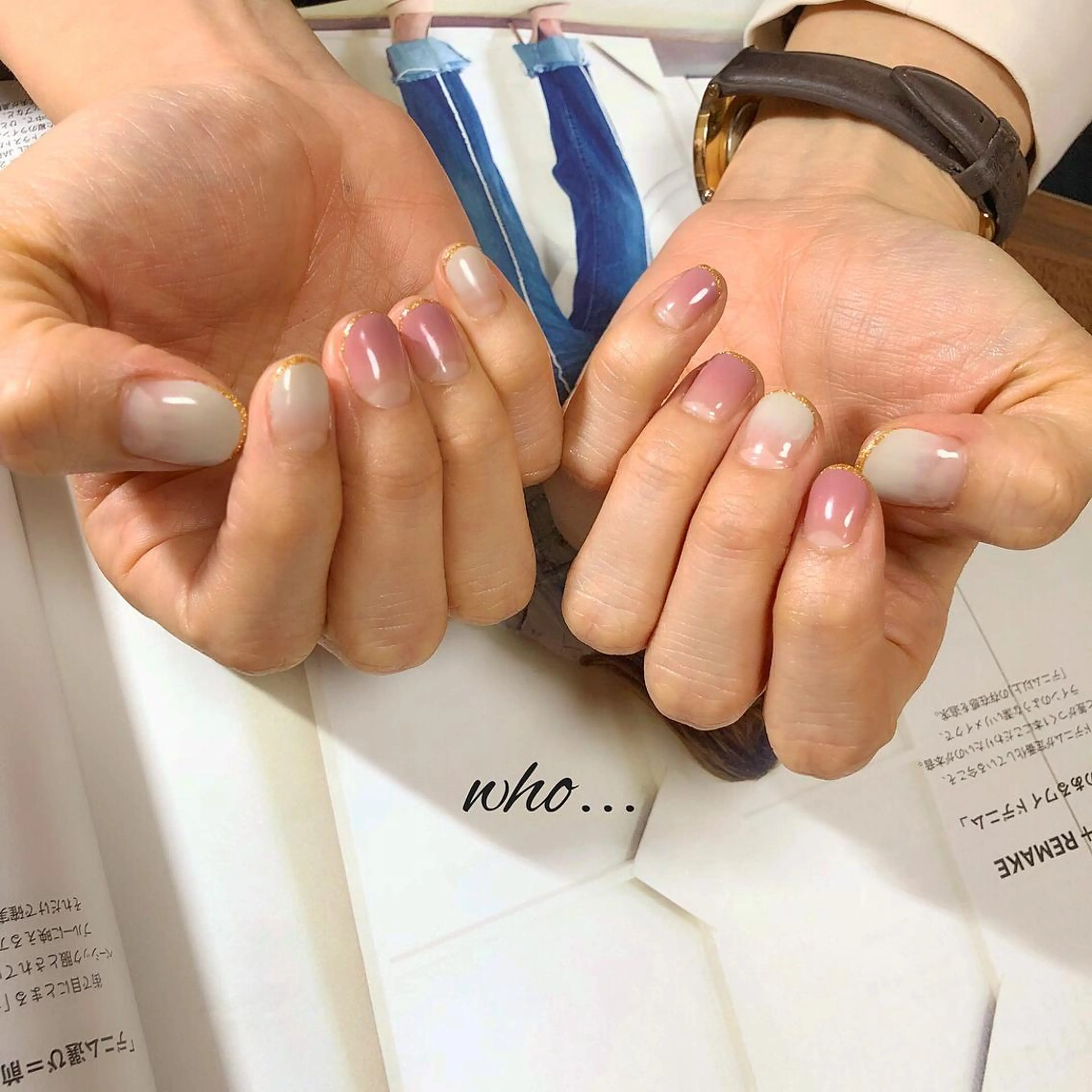 ネイル フレンチネイル グラデーション NailSalon who...所属・n. fumikoのネイルデザイン