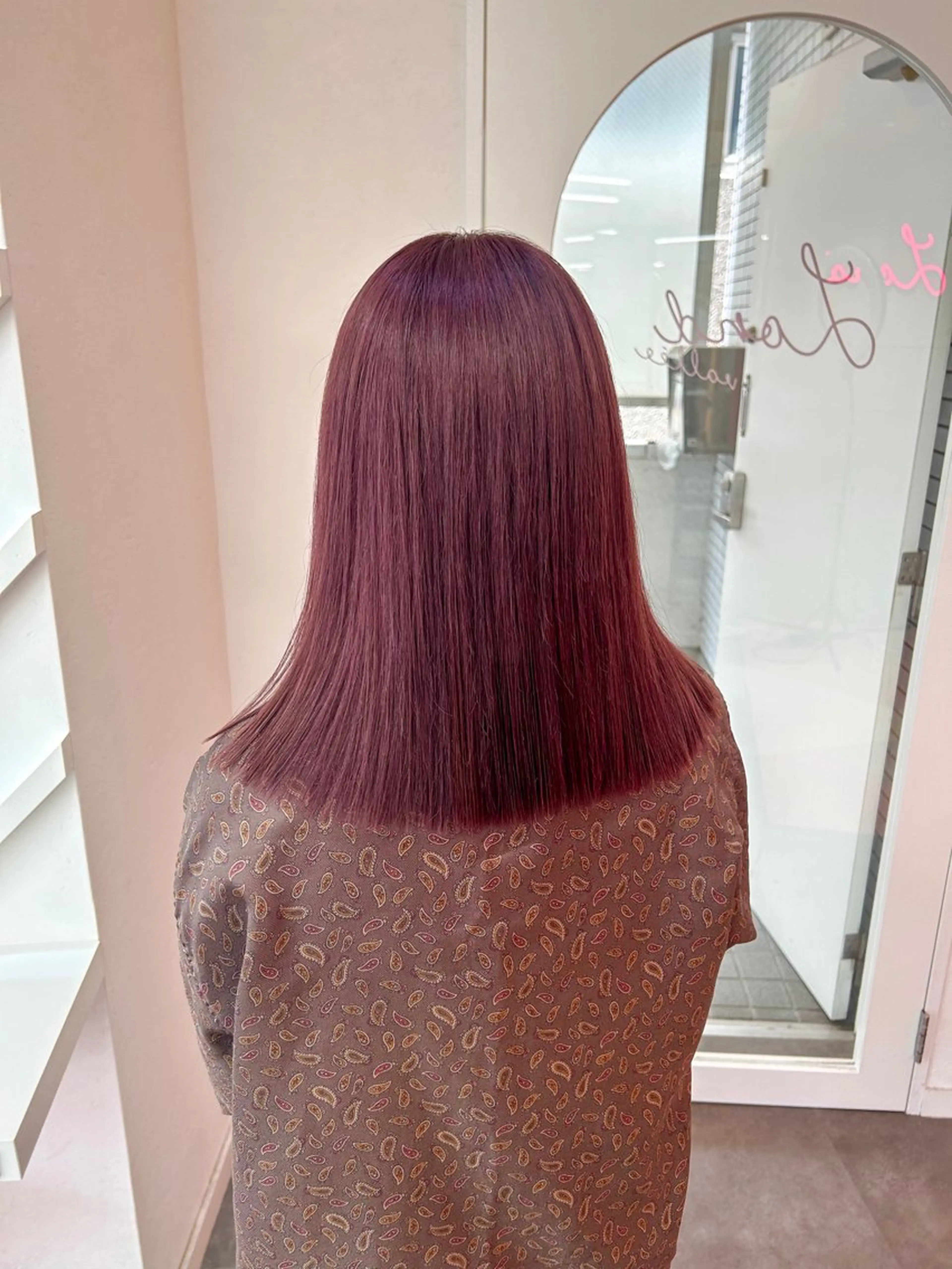 カラー 莉乃/縮毛矯正/髪質 改善/艶カラーのヘアスタイル