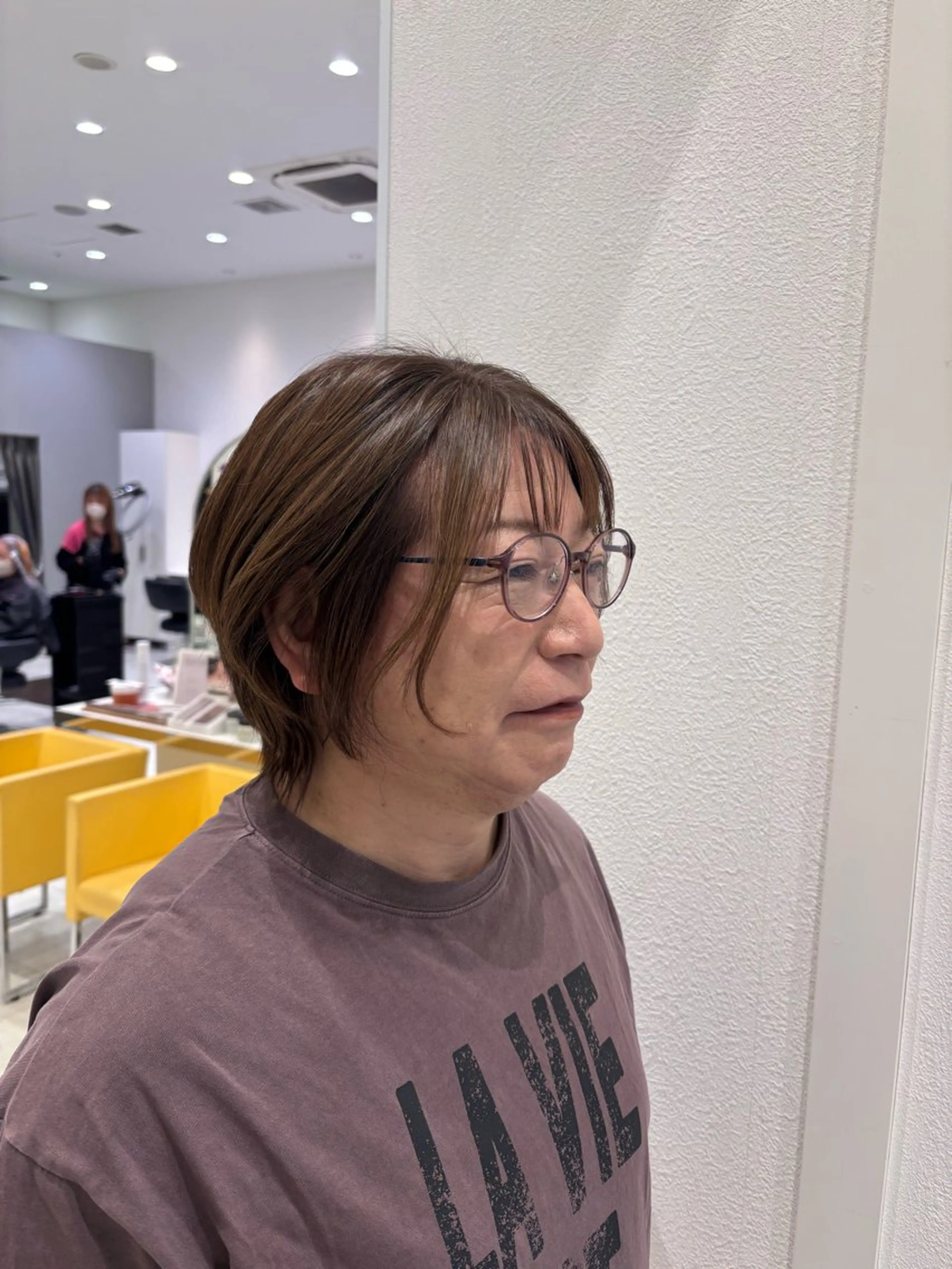 ショート カラー レイヤーカット カット ヘアカラー 🩶米澤 美月🩶のヘアスタイル