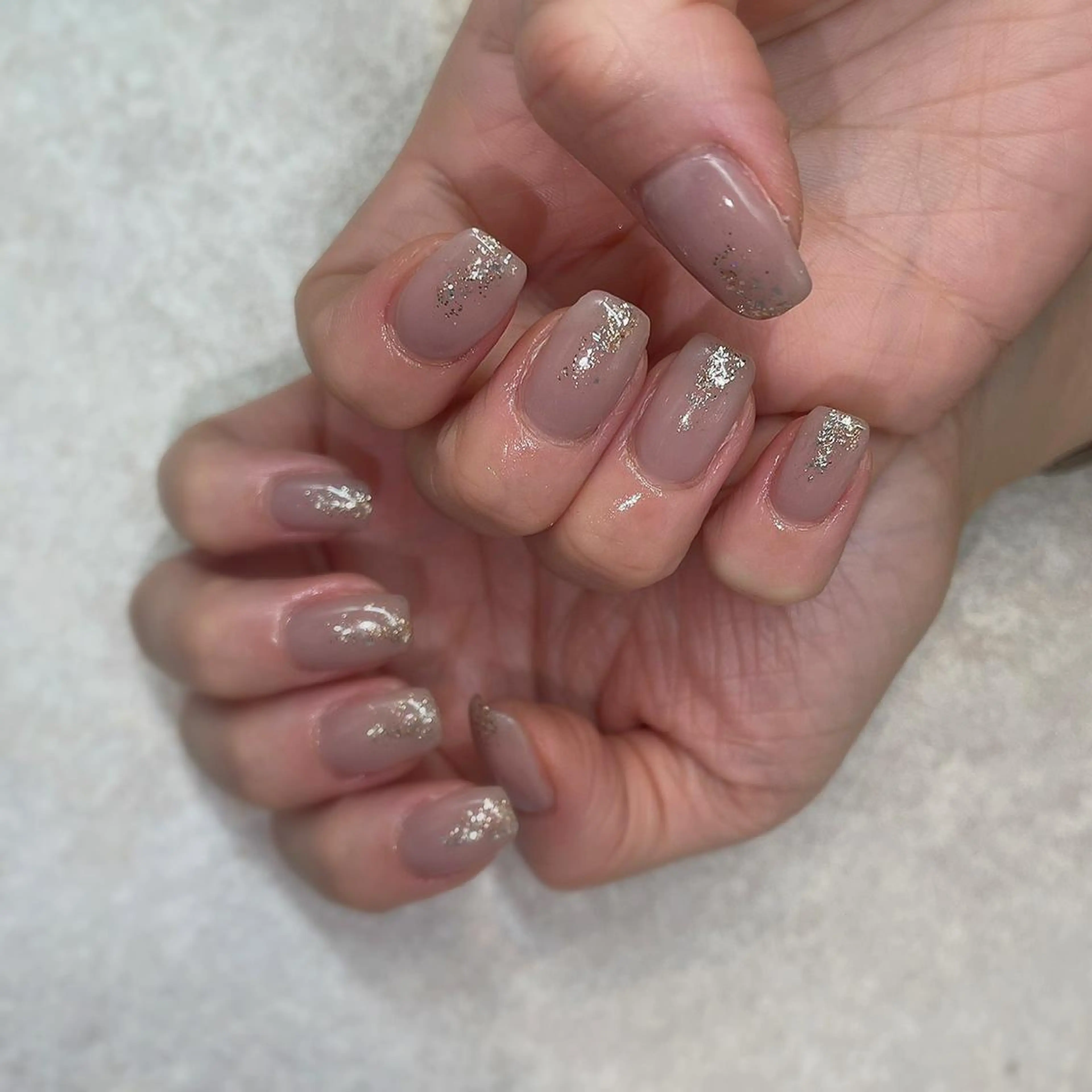 ネイル ラメ(グリッター) ワンカラーネイル ViLL 新小岩のネイルデザイン