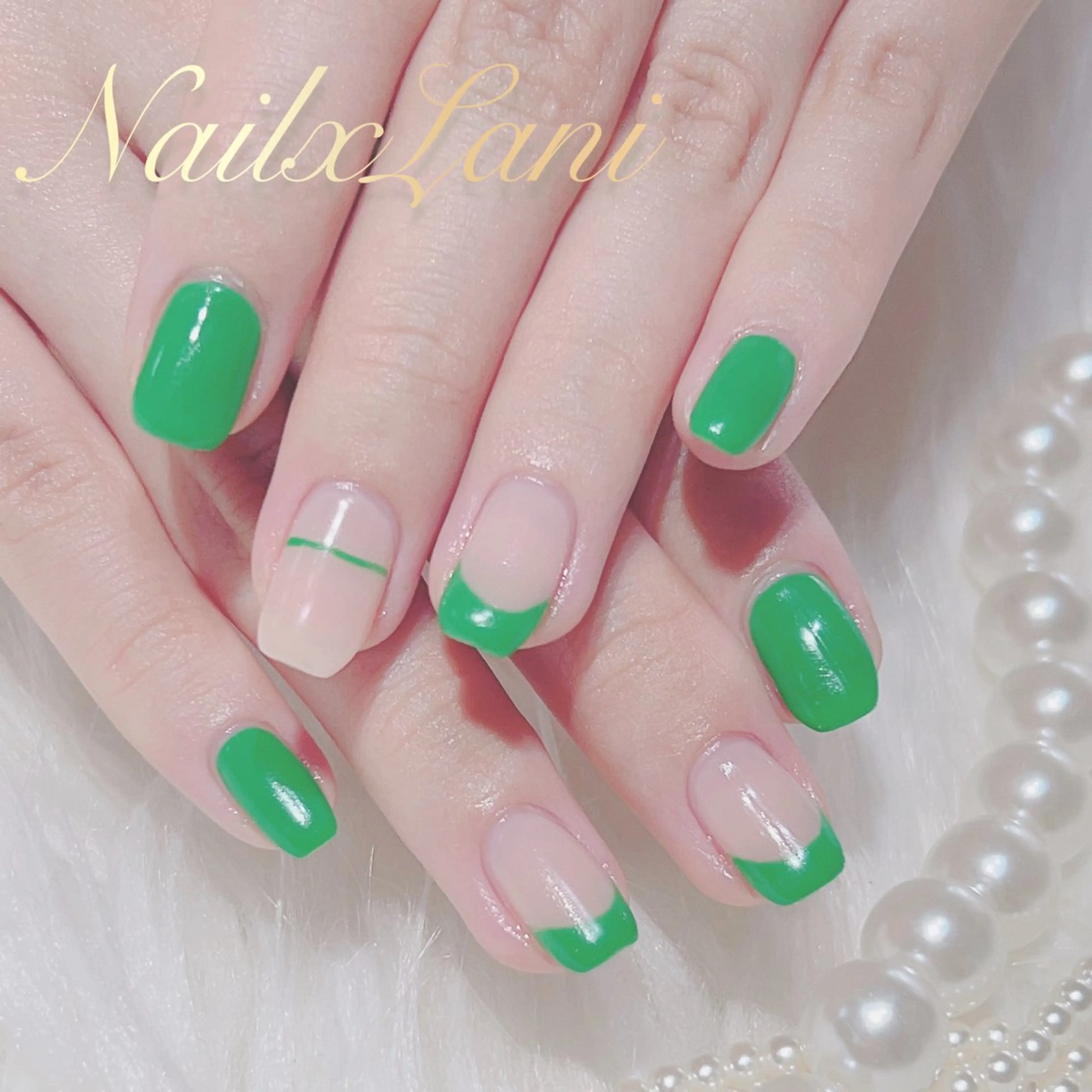 ネイル フットネイル ジェルネイル マグネットネイル パラジェル ネイルチップ Nail×Lani 深爪矯正対応◎のネイルデザイン