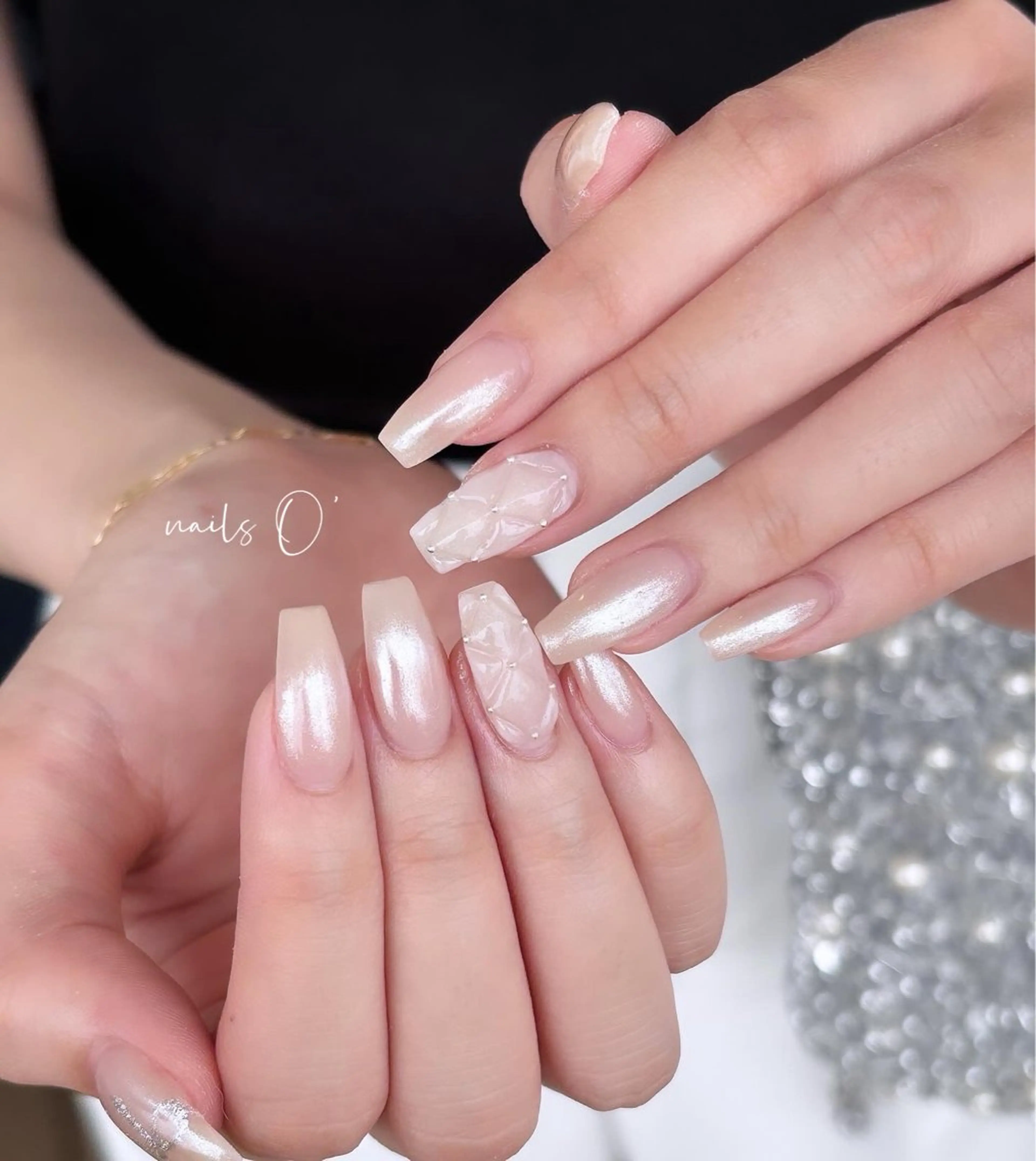 ネイル 大人可愛いネイル🎗 Hinaのネイルデザイン