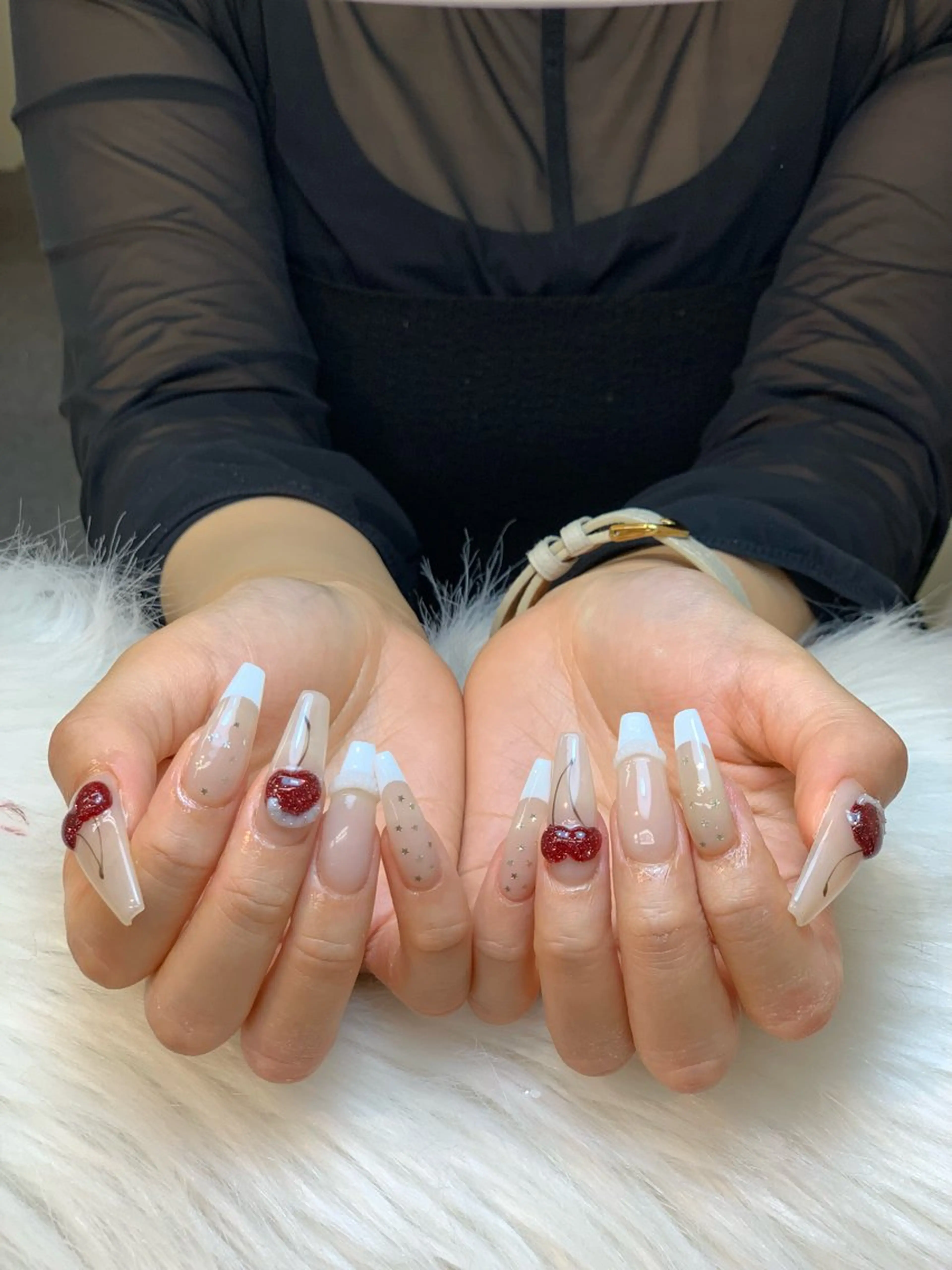 ネイル アートネイル 長さ出し ジェルネイル マグネットネイル ニュアンスネイル ハンドネイル Cloudy Chan Nailのネイルデザイン