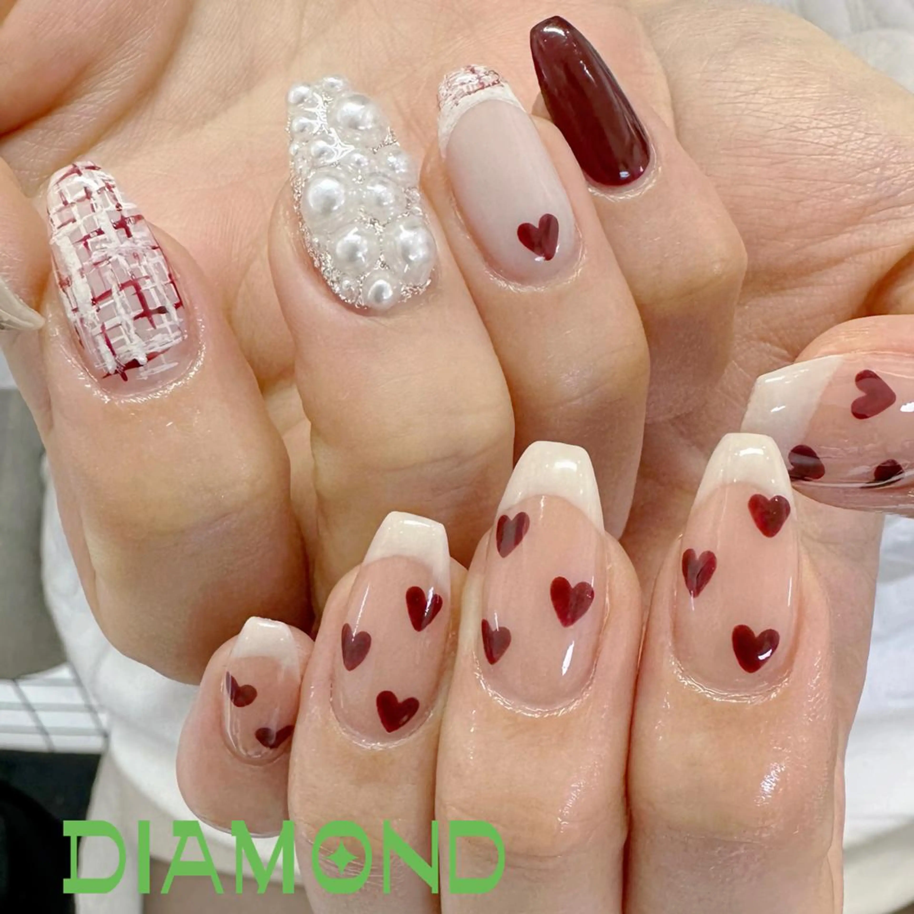 ネイル ゴージャス 持ち込み スカルプネイル ハンドネイル DIAMOND 💦のネイルデザイン