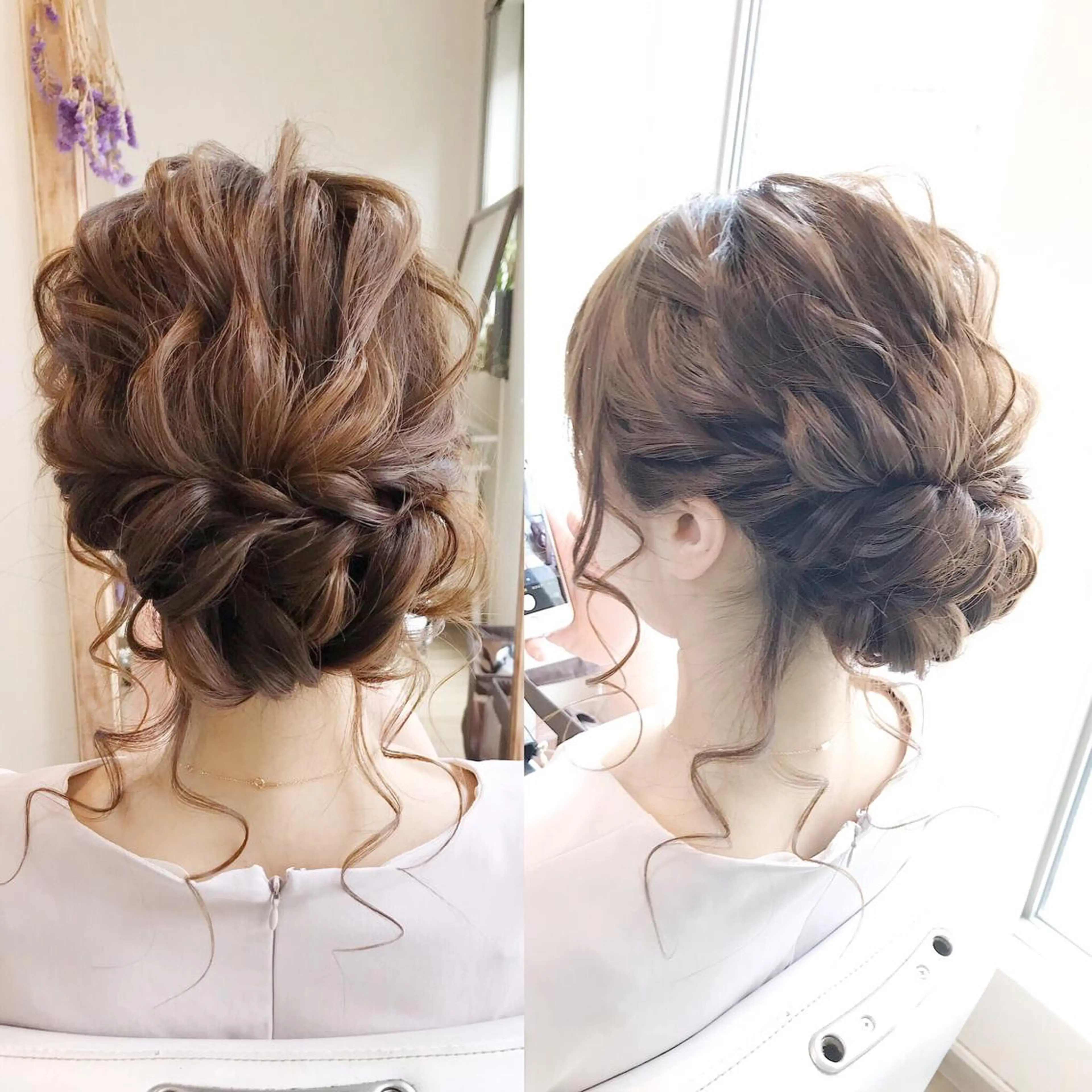 セミロング ヘアアレンジ ヘアメ/着付け 清水玲歌のヘアスタイル