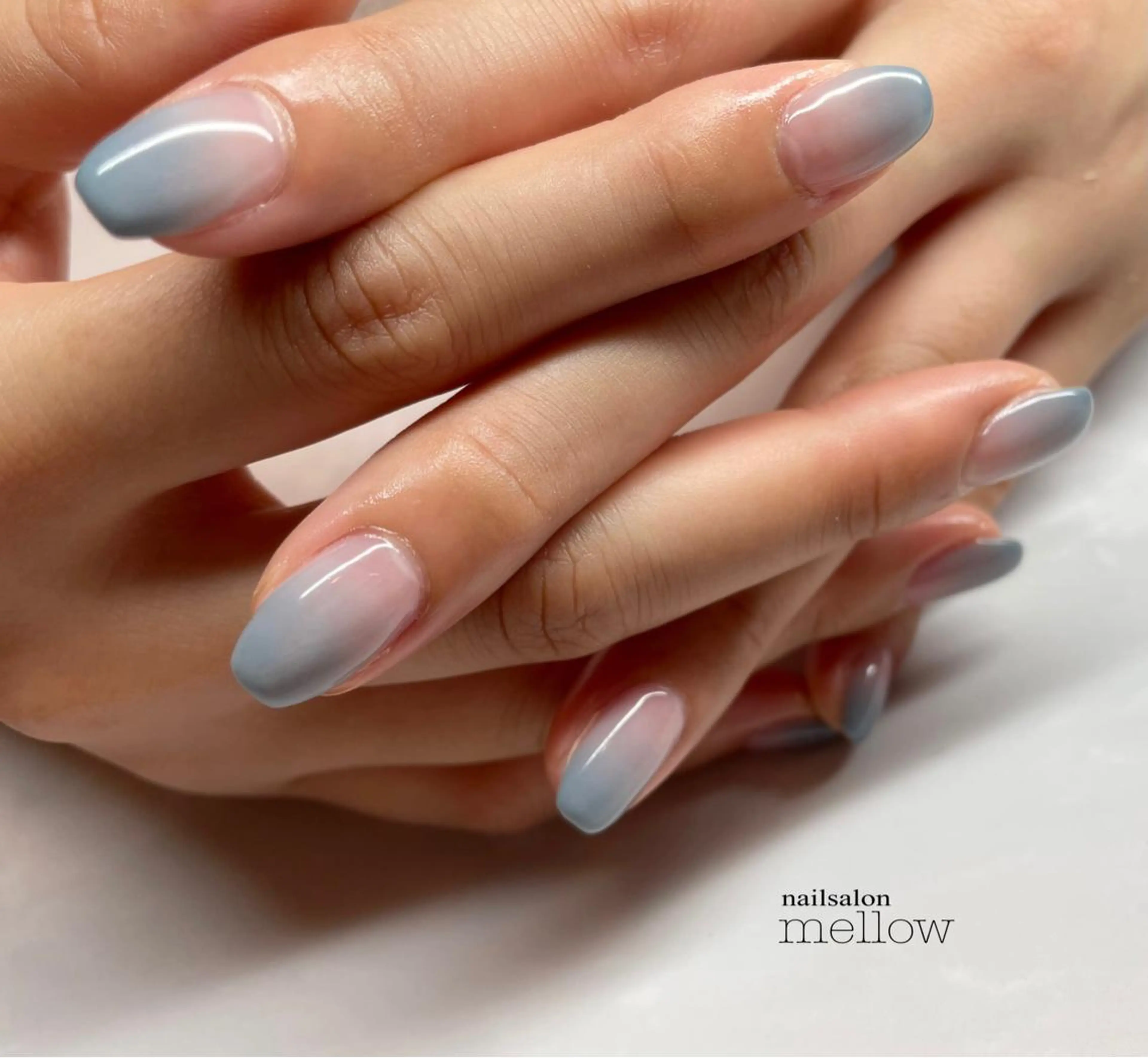 ネイル ブルー 大山 浩美のネイルデザイン