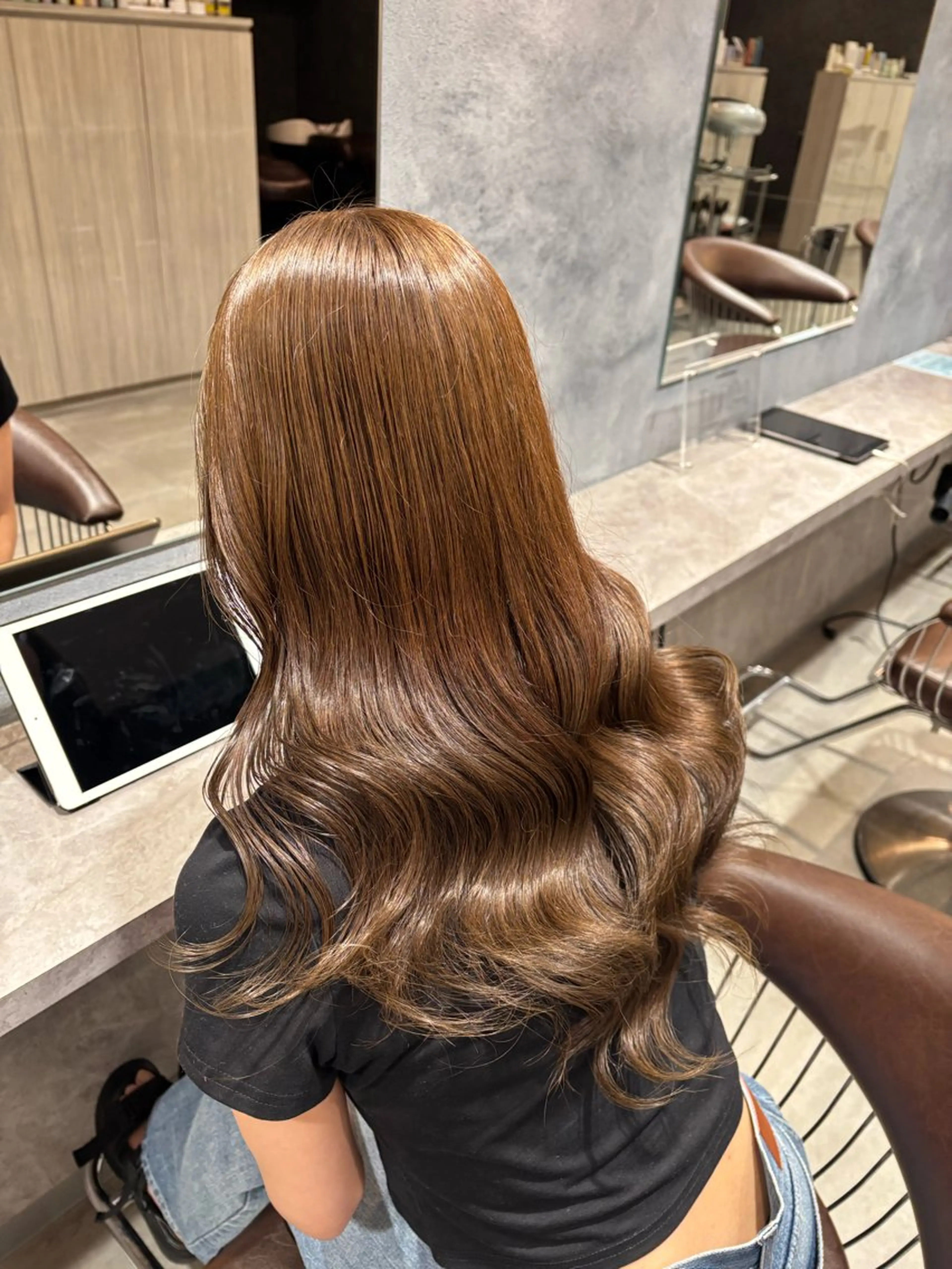 セミロング 金木 凜花のヘアスタイル