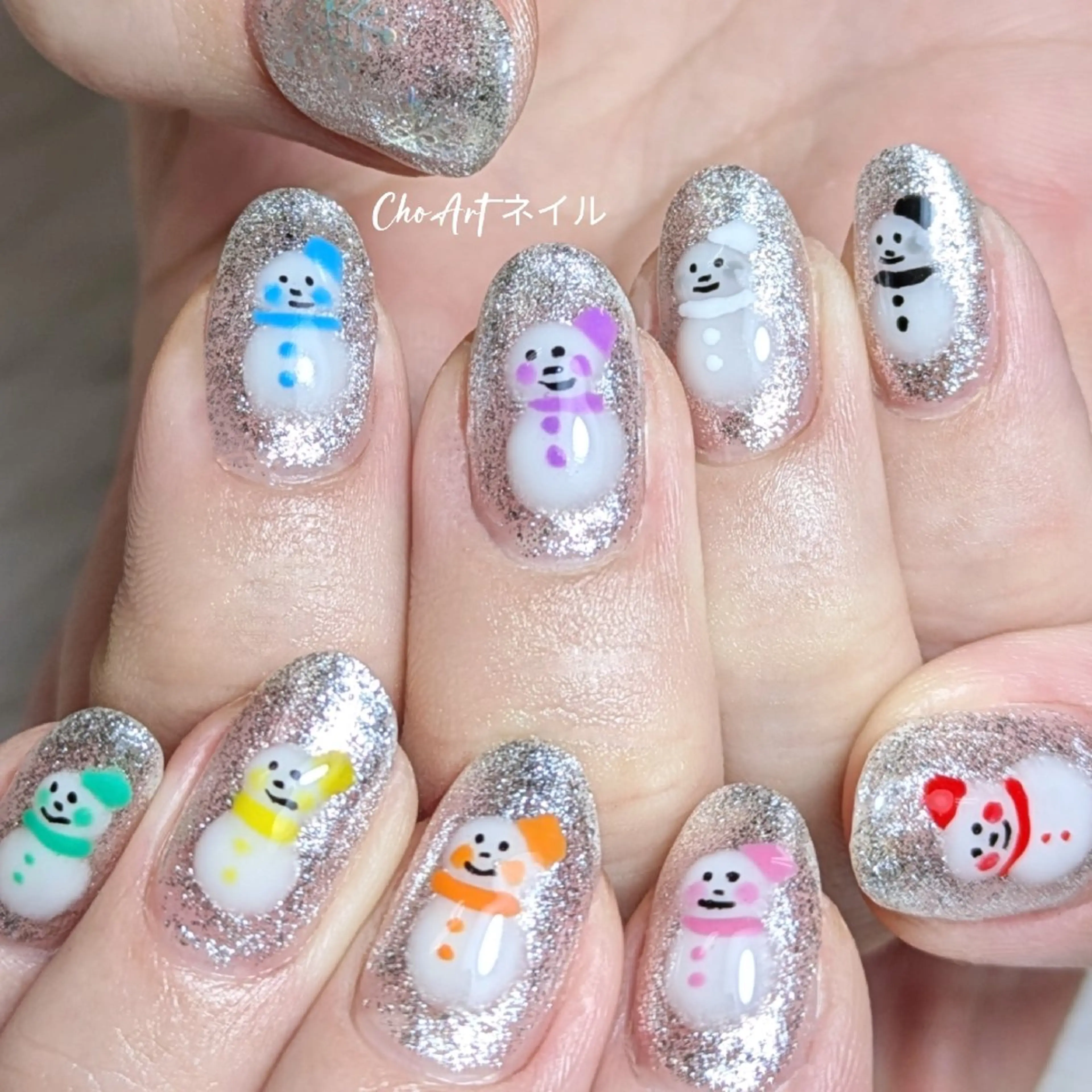 ネイル アートネイル フレンチネイル キラキラネイル ラメ(グリッター) マグネットネイル Cho Artネイル所属・Cho Art ネイルのネイルデザイン