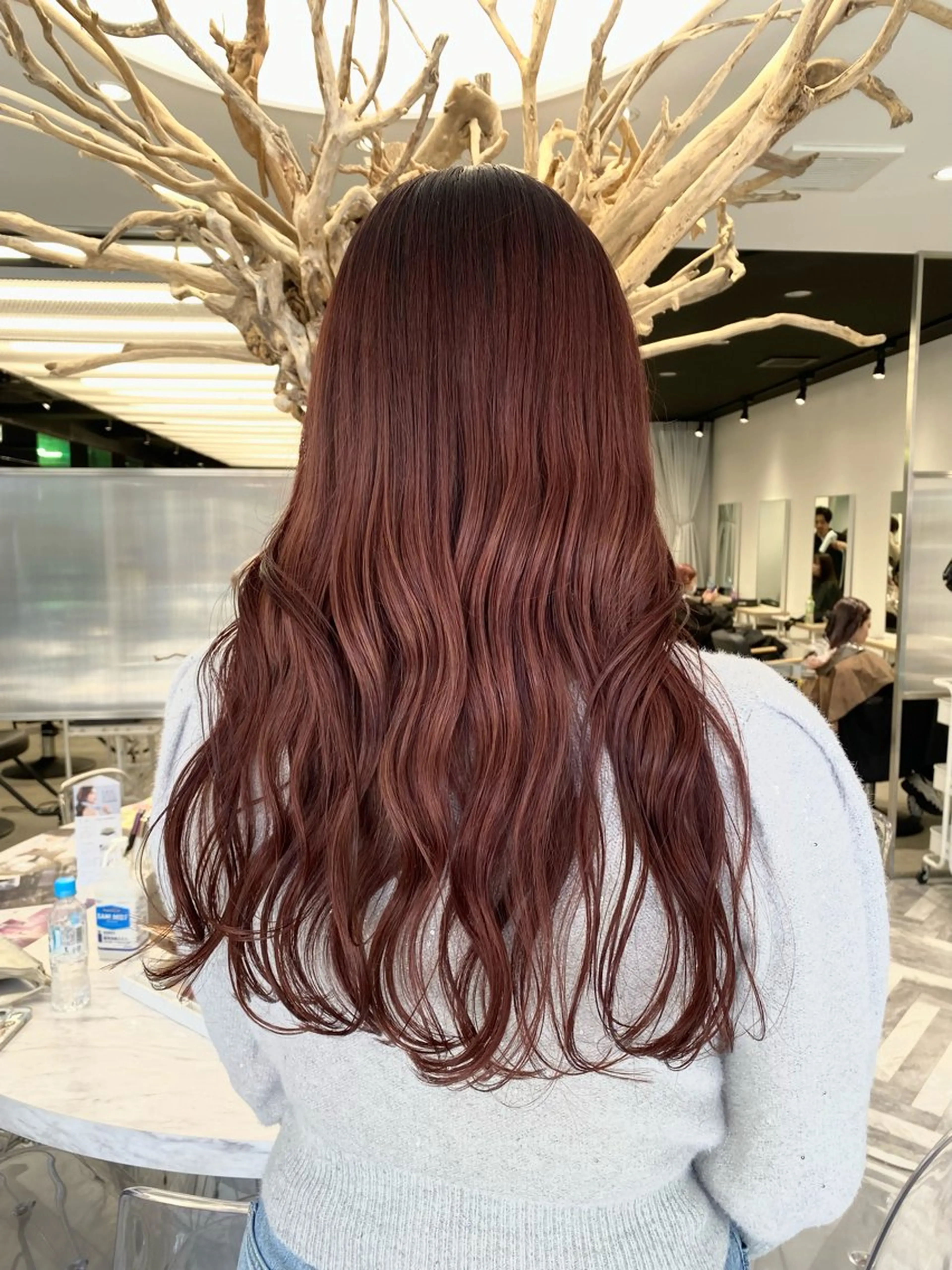 🍎🍒ブリーチ無し暖色カラー＋トリートメント🍒🍎の写真