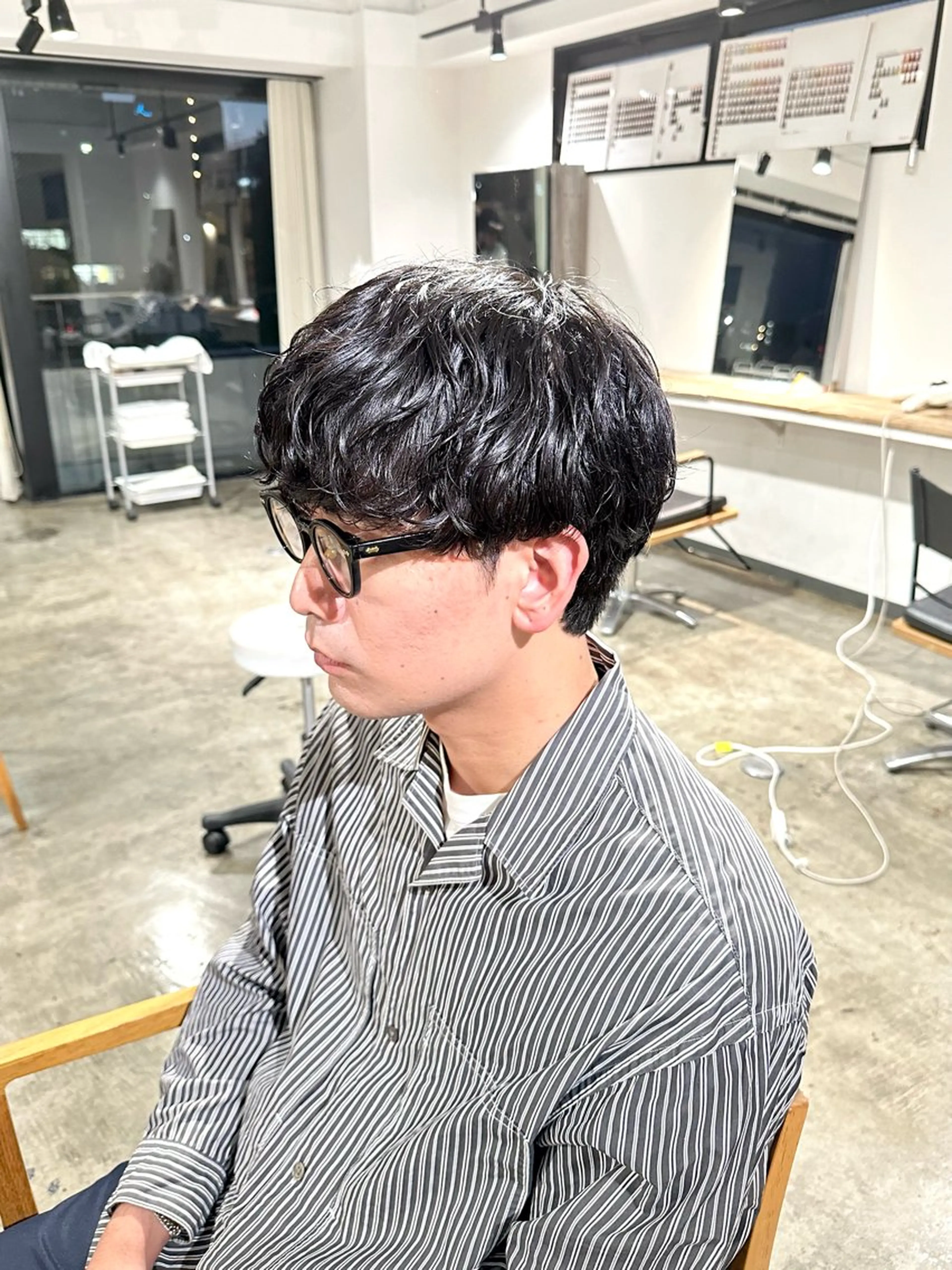 【Men's限定】💫骨格補正メンズカット➕ニュアンスパーマorシャドウパーマ➕ダメージ補修トリートメント✂︎の写真