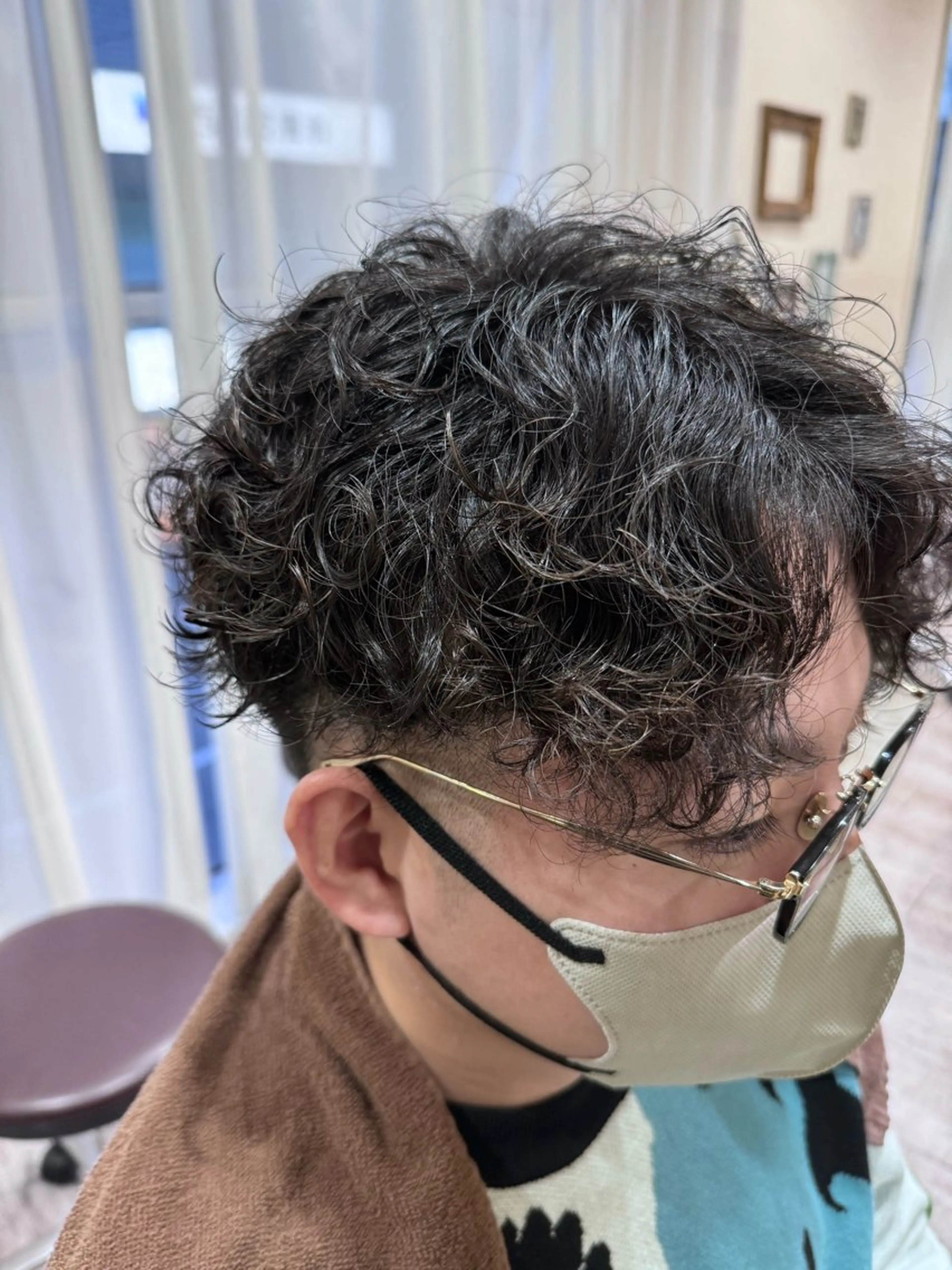 ショート パーマ メンズ メンズパーマ ハンサムショート ショートヘア カット パーマ トリートメント 新越谷noble店長 松本拓也▶◀*.のヘアスタイル