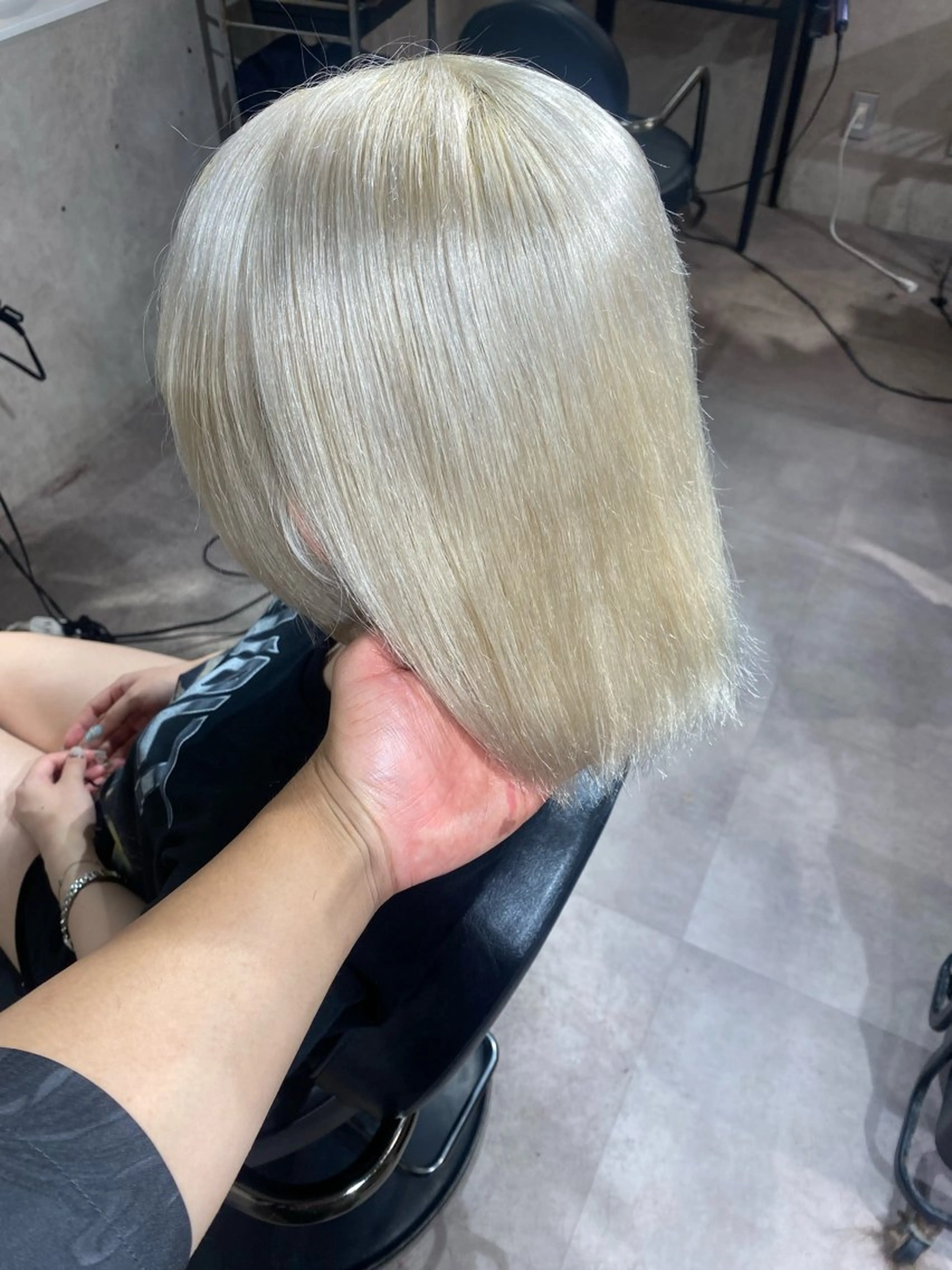 カラー ヘアカラー ヘアセット Seleneコウキ ブリーチ/ハイトーンのヘアスタイル