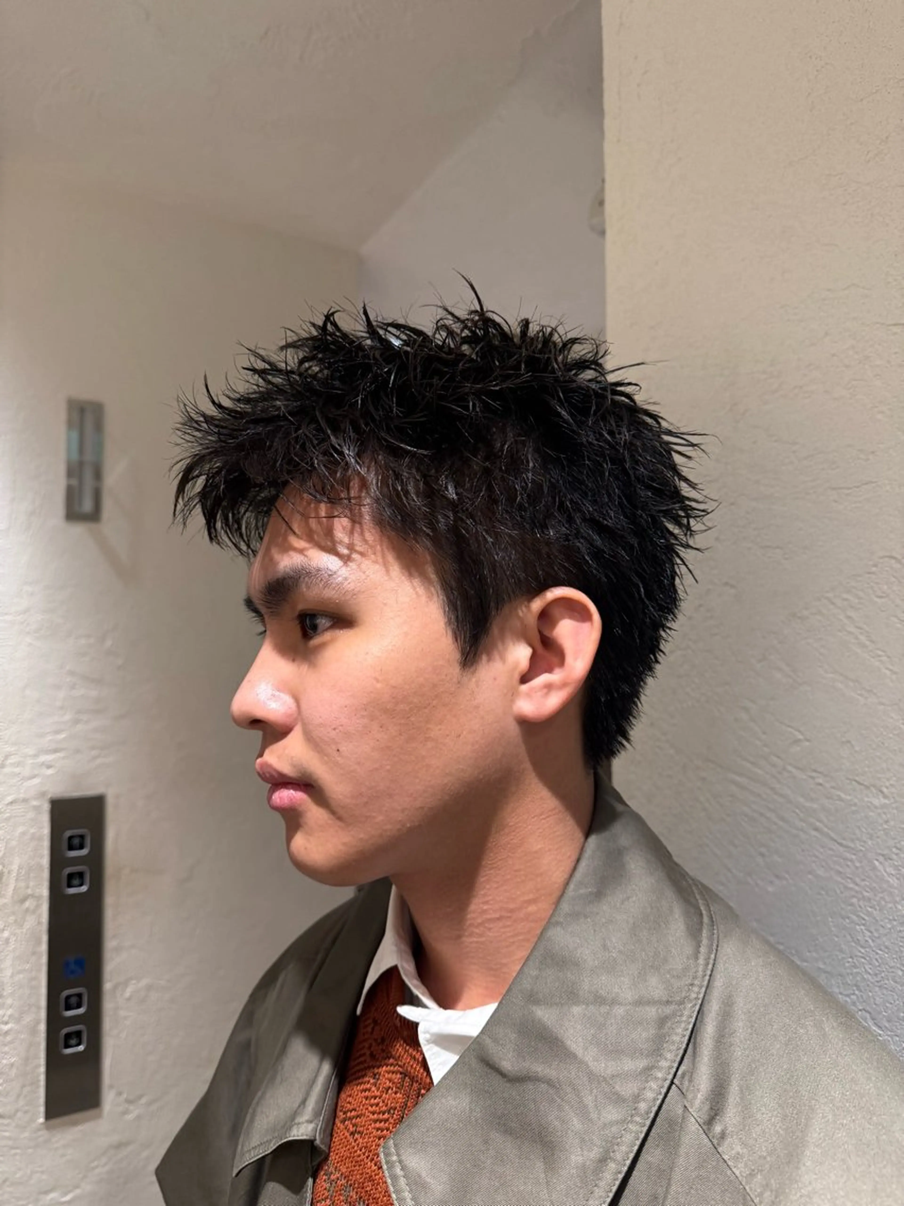 ショート パーマ メンズ カット パーマ heavenly by HAVANA新宿所属・メンズショート/ピン パーマ/新宿/フウガのヘアスタイル