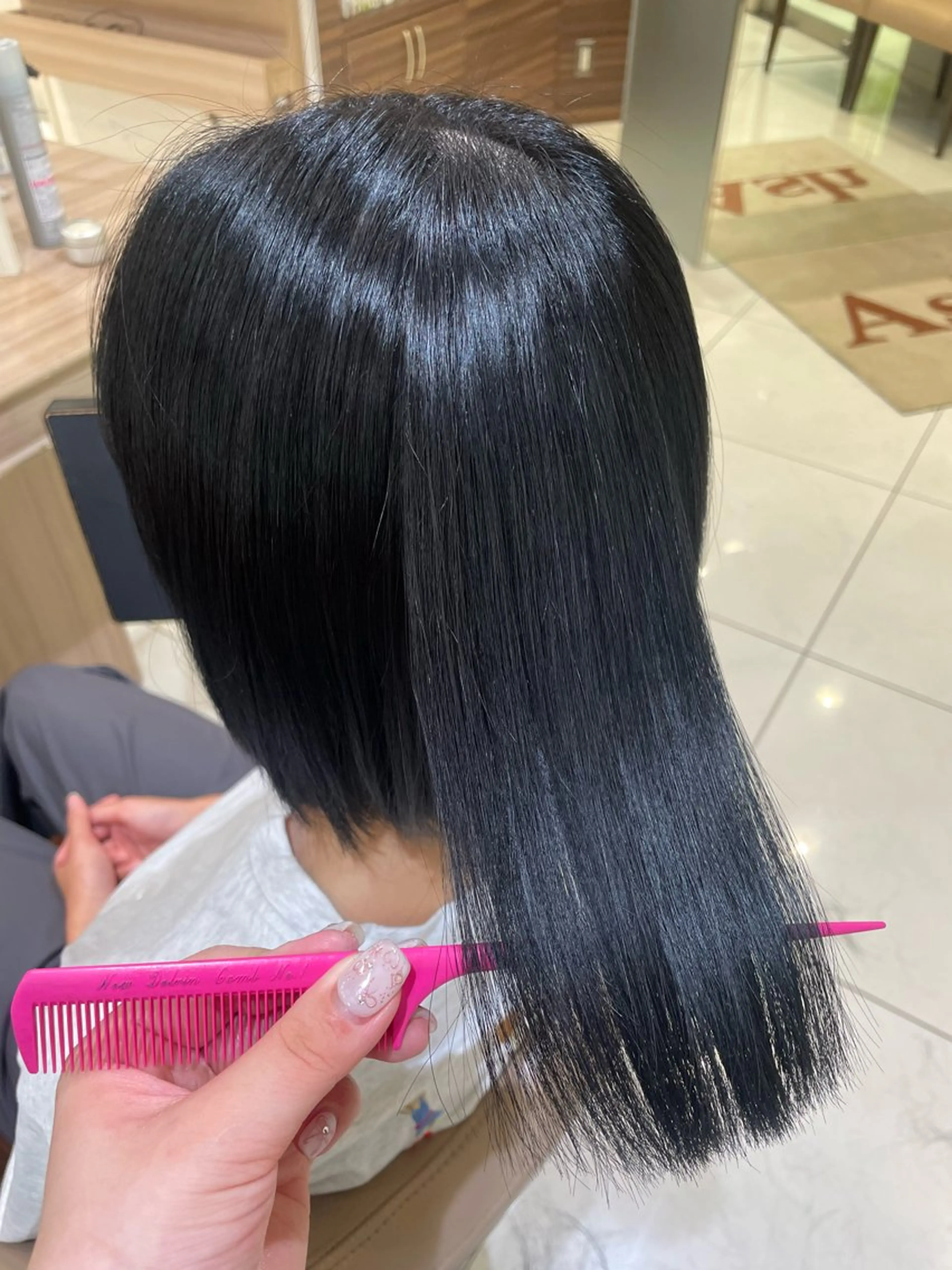 ショート カラー パーマ カット ヘアカラー 縮毛矯正 トリートメント 韓国ヘアメイク🎀/ 縮毛矯正✨山本媛香のヘアスタイル