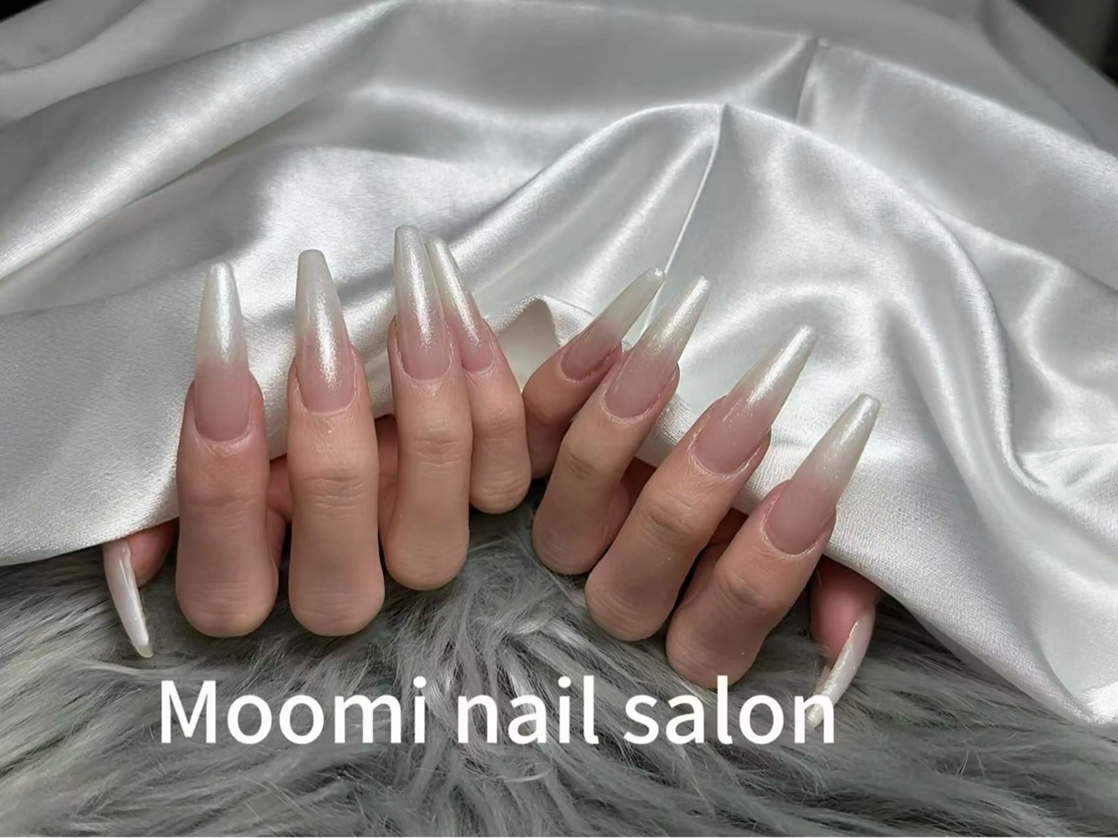 ロング ハンドネイル moomi nailのネイルデザイン