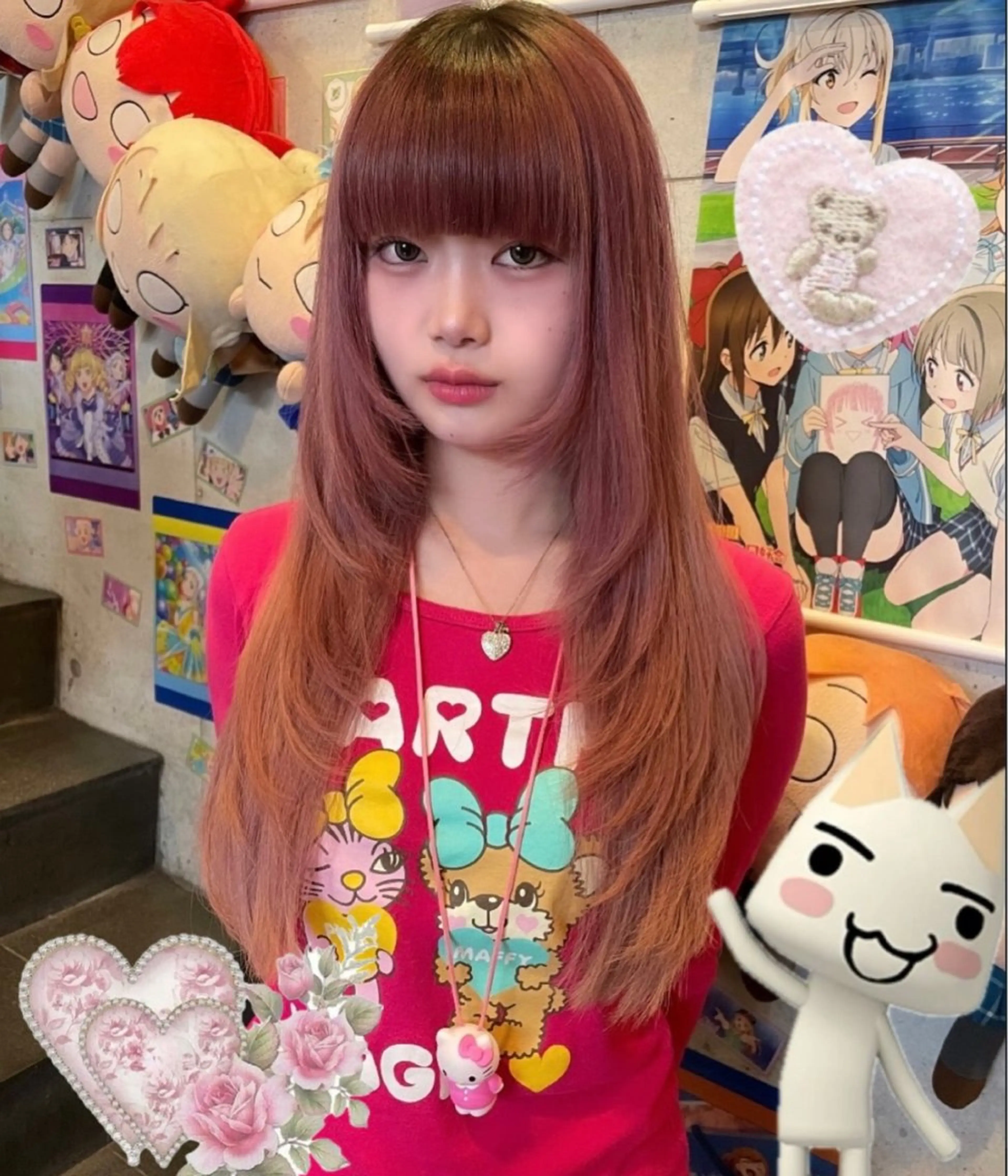 ロング 顔周りカット レイヤーカット 山本 侑茉のヘアスタイル