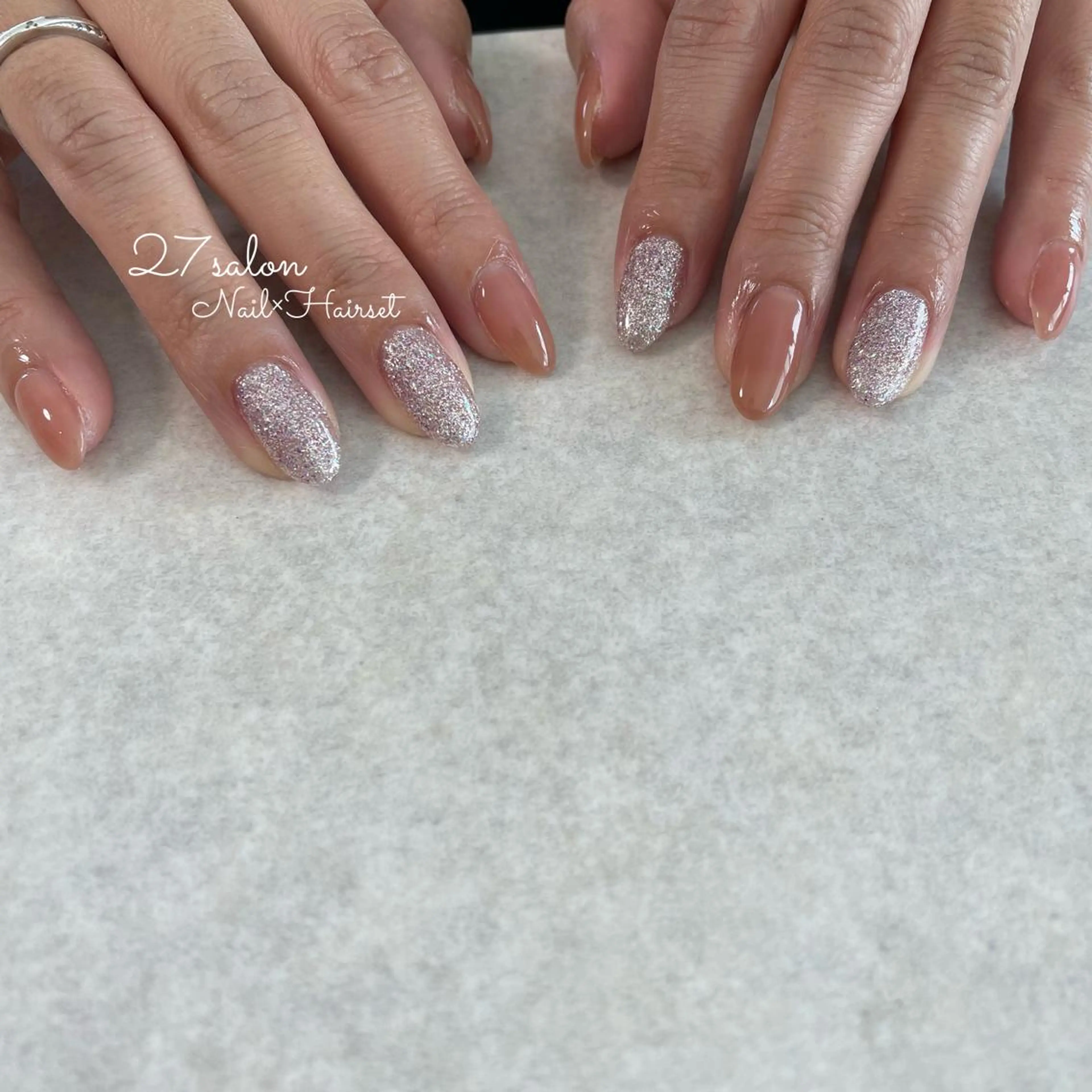 ネイル フラッシュネイル シンプルネイル 27salon yuinaのネイルデザイン