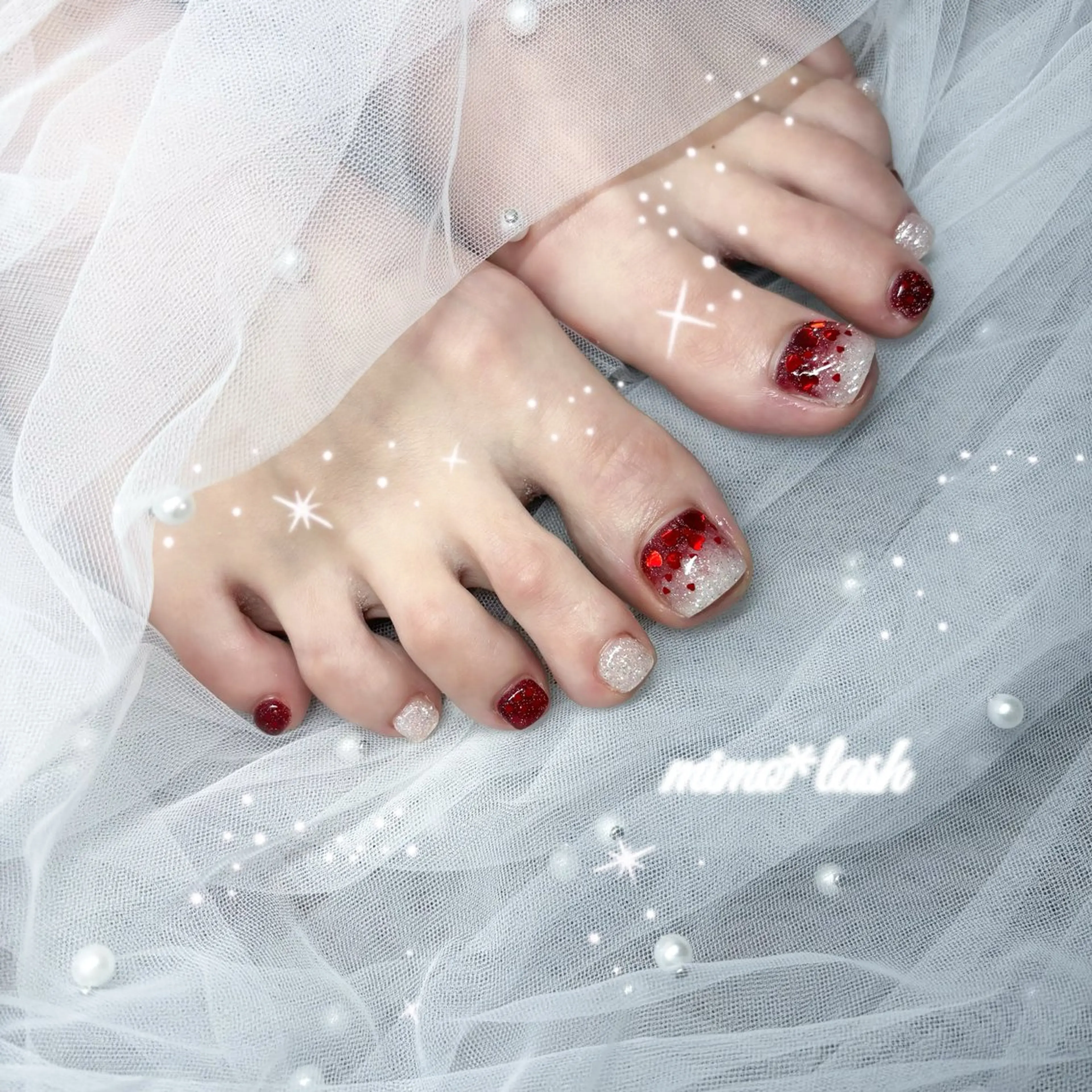 ネイル フットネイル mimo*lash阪本店所属・mimo*lash 🎀sakura🎀のマツエク・マツパデザイン