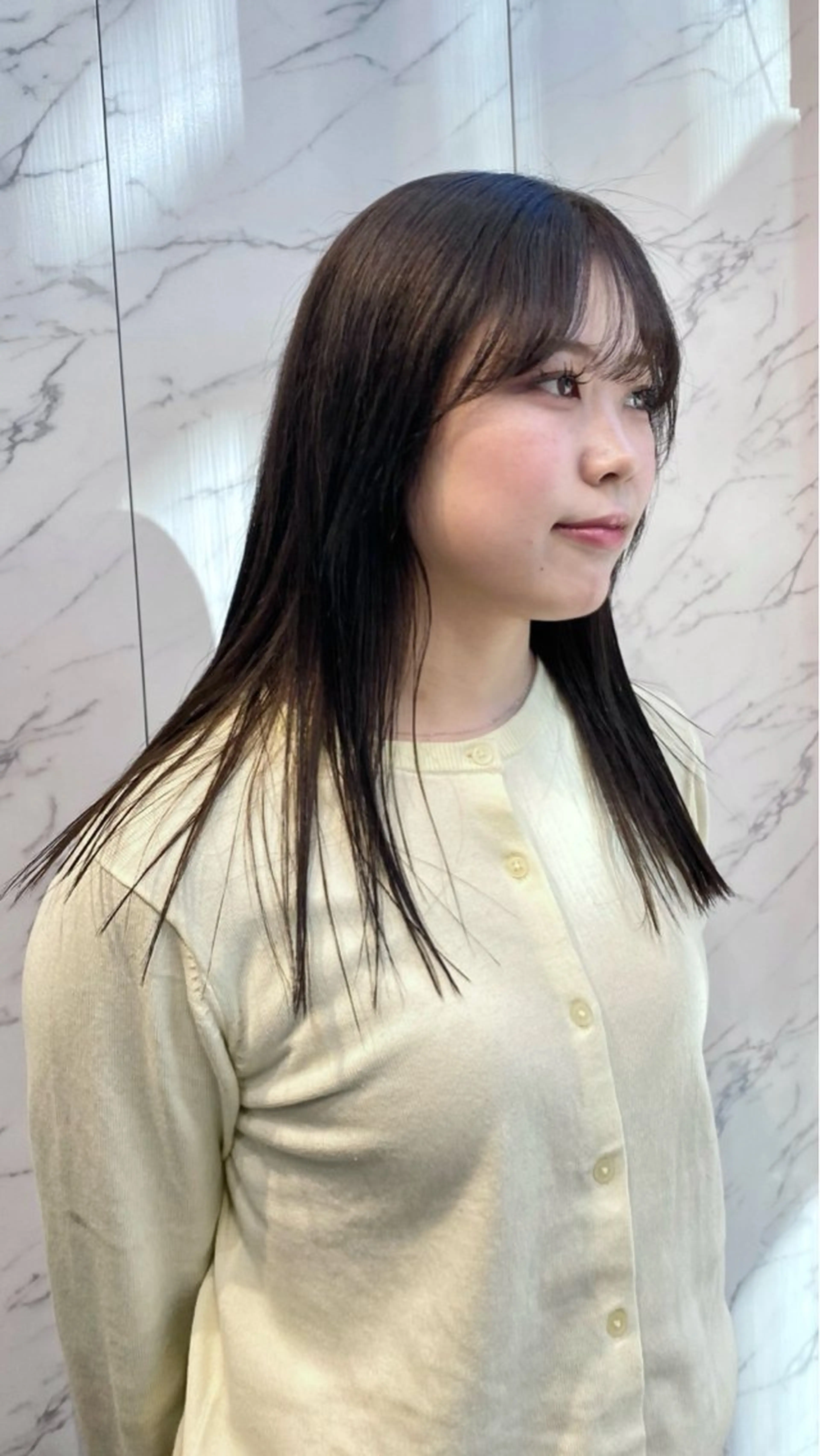 ロング カット 縮毛矯正 マツザキ マナトのヘアスタイル