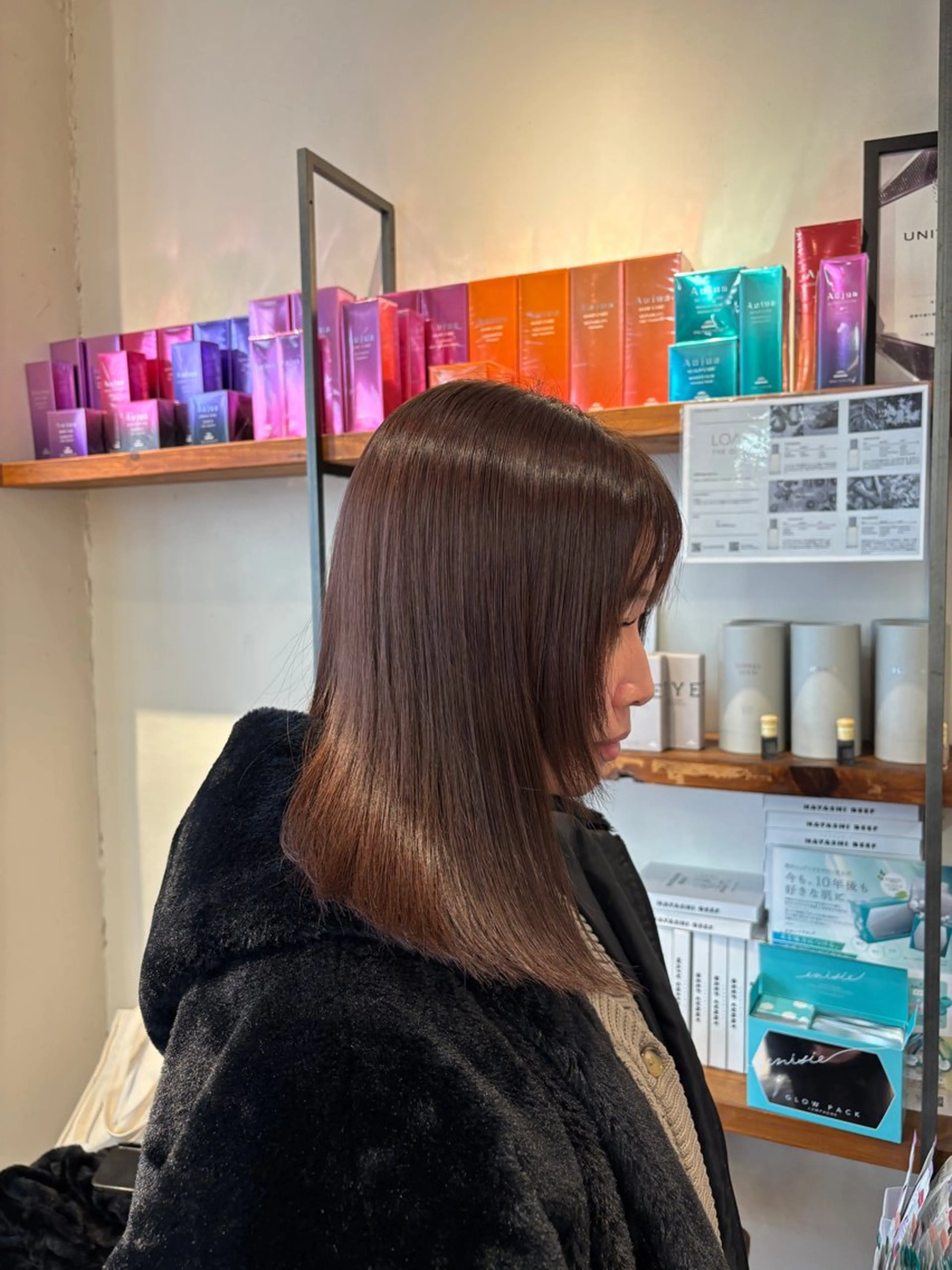 ミディアム カラー ヘアカラー 洛樹 /海外風ヘアー /フェード/パーマのヘアスタイル