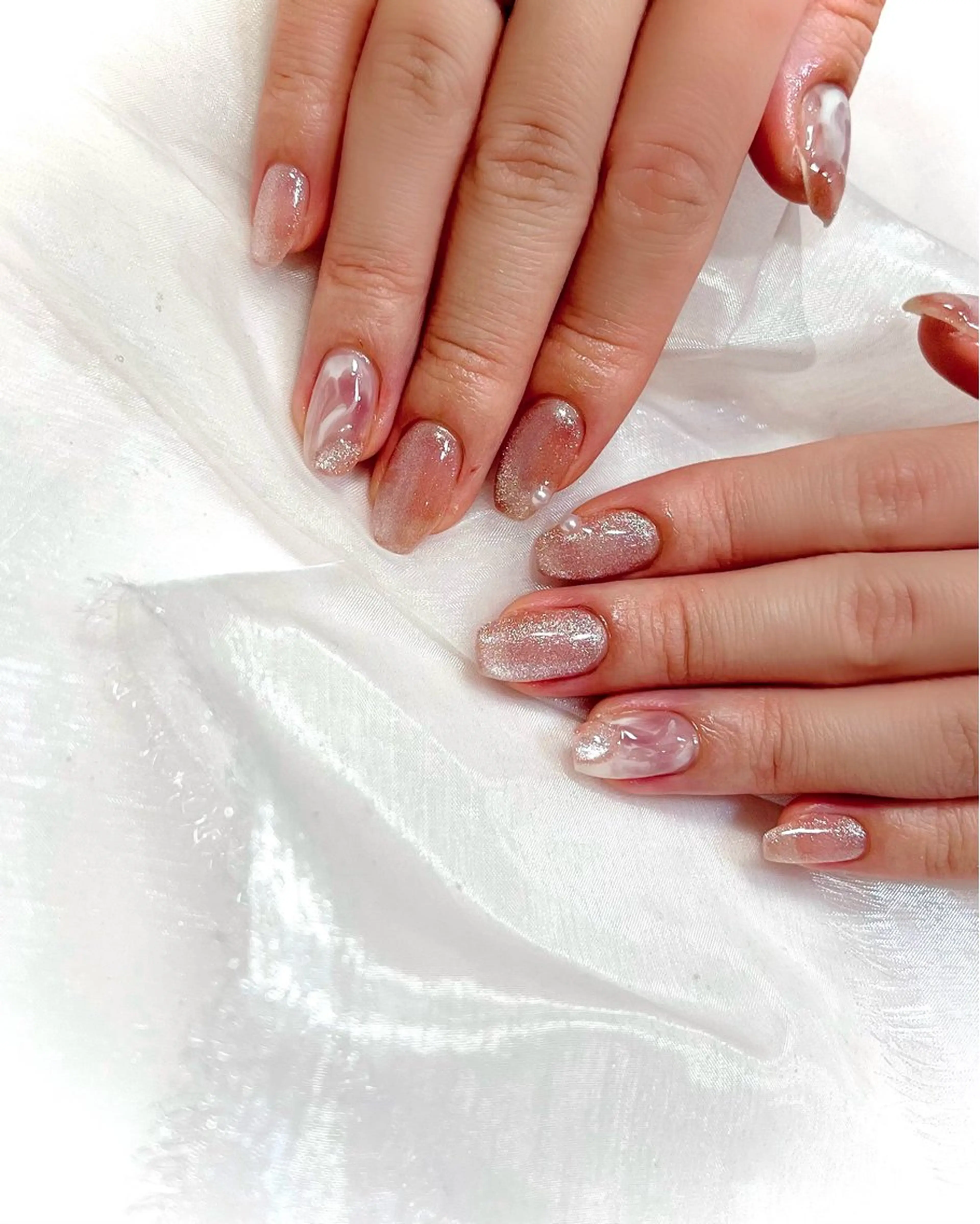 ネイル ニュアンスネイル ハンドネイル 梅津 郁美のネイルデザイン