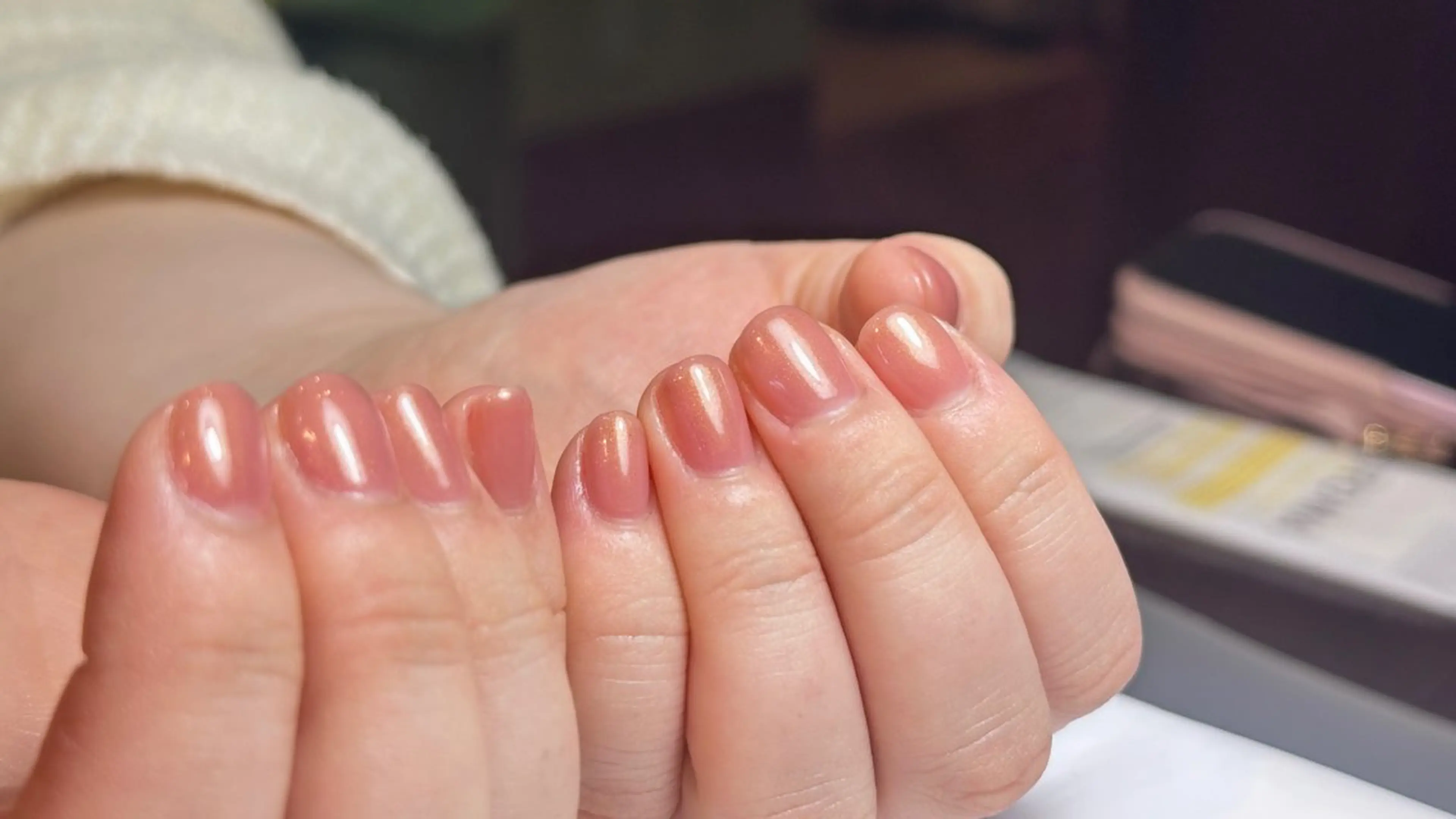 ネイル ジェルネイル ワンカラーネイル Cure.美爪育成 salon大関のネイルデザイン