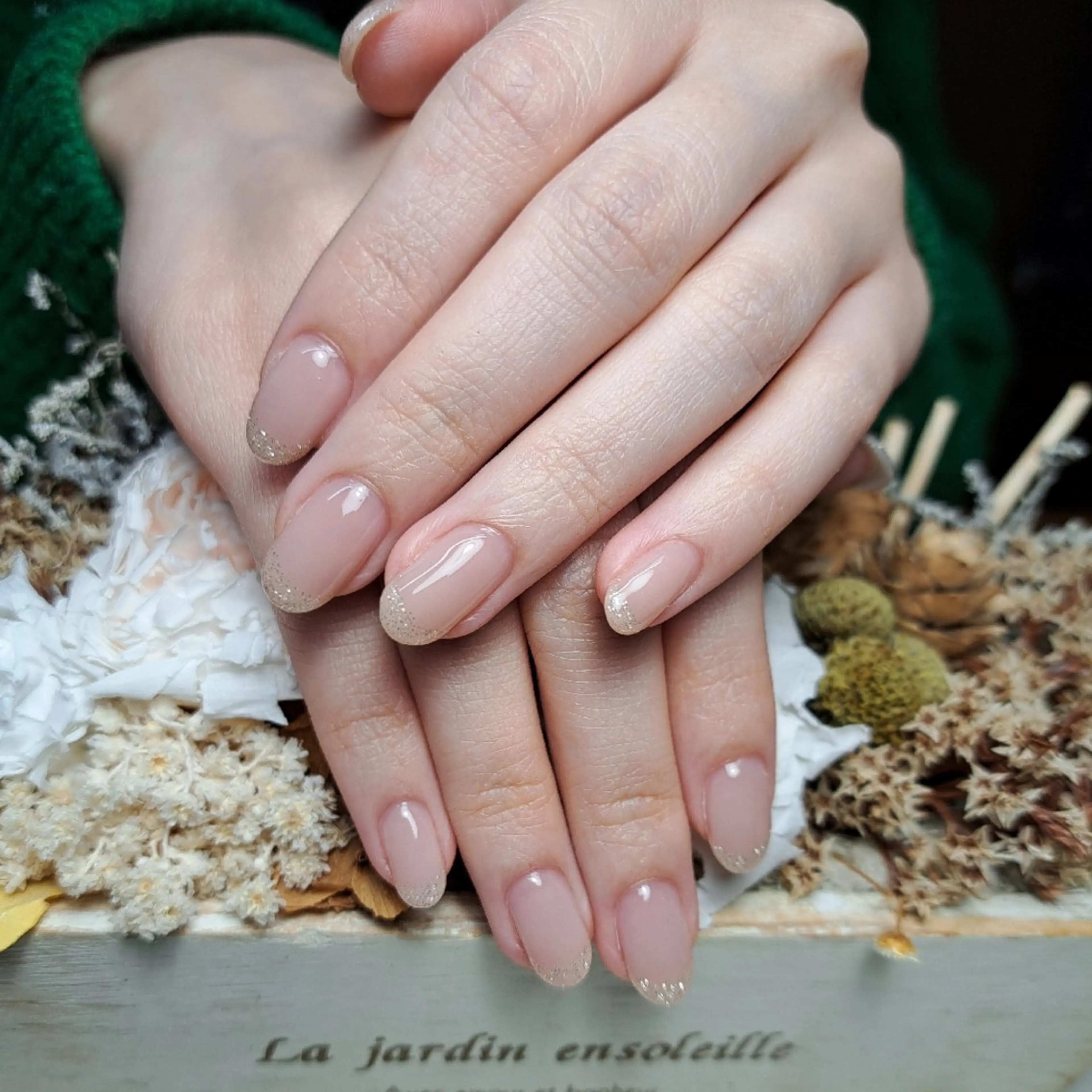 ネイル フラッシュネイル フレンチネイル オフィスネイル HAYASHI  Nのネイルデザイン