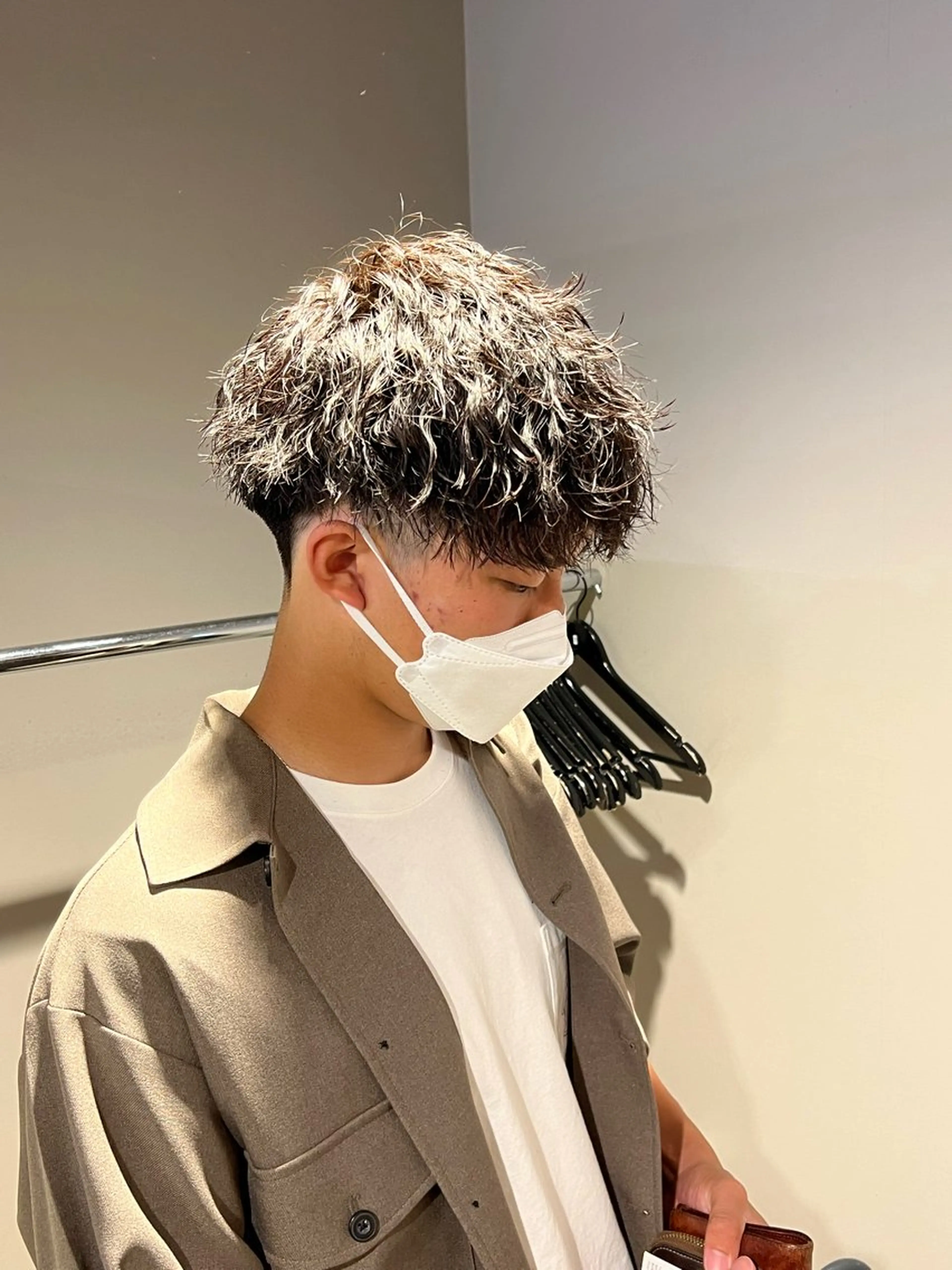 ショート パーマ メンズ カット ヘアカラー トリートメント ヘッドスパ ヘアセット トレンド/レイヤー うる艶🪞CANDYのヘアスタイル