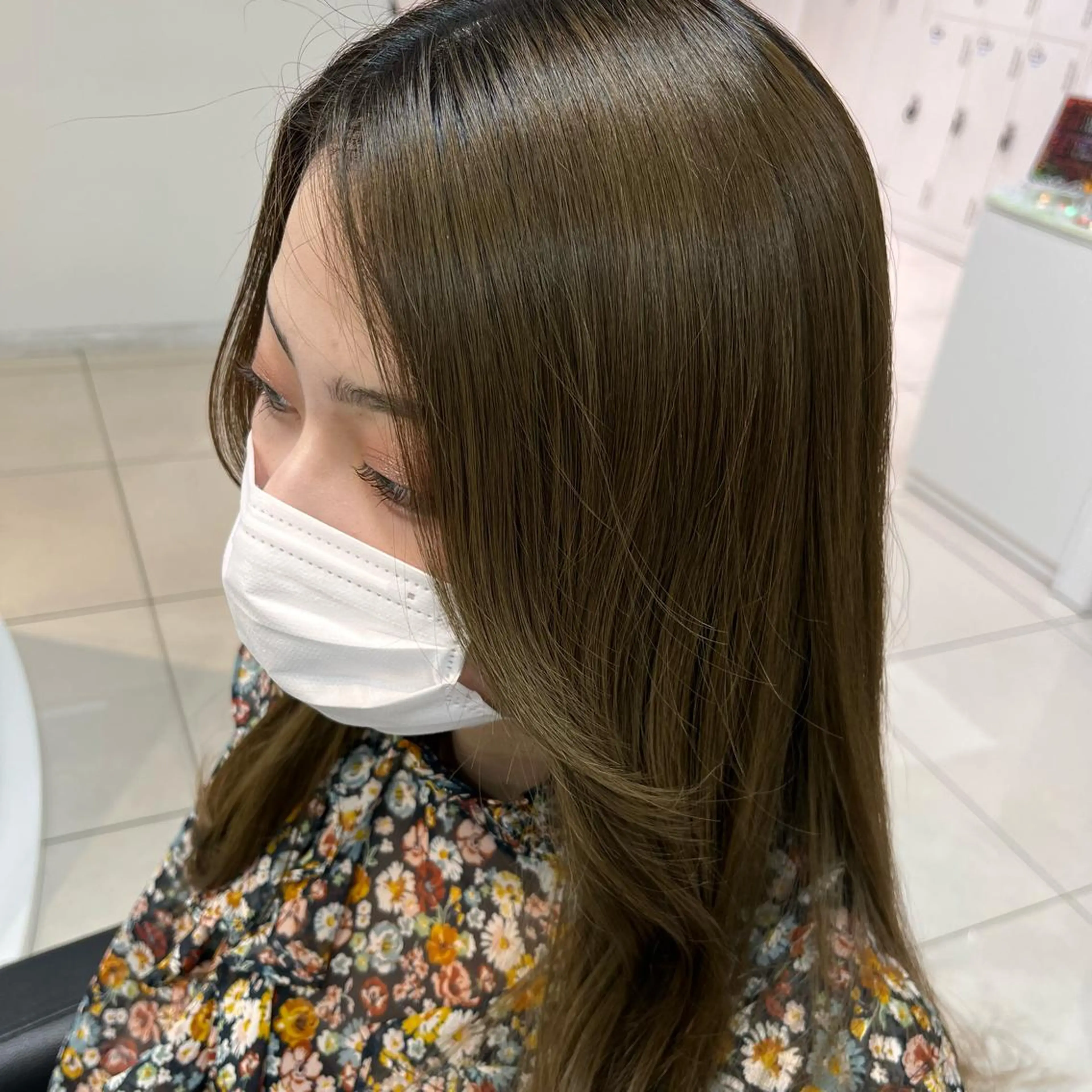 ロング かきあげバング ロング サイドバング 【センターパート/ マッシュ】ryokaのヘアスタイル