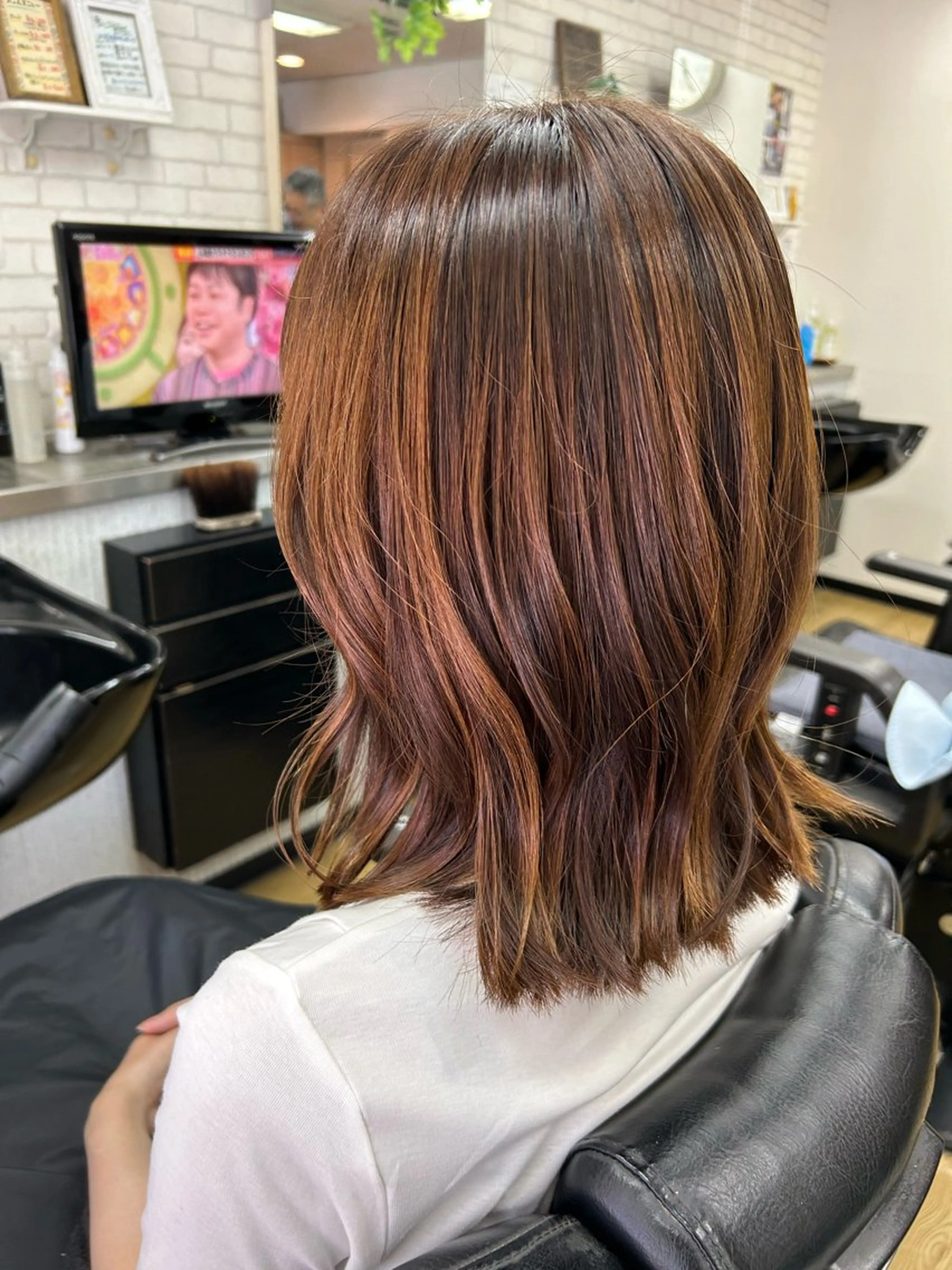 ミディアム カット ヘアカラー トリートメント ヘッドスパ Dream30所属・Dream30 miyuのヘアスタイル