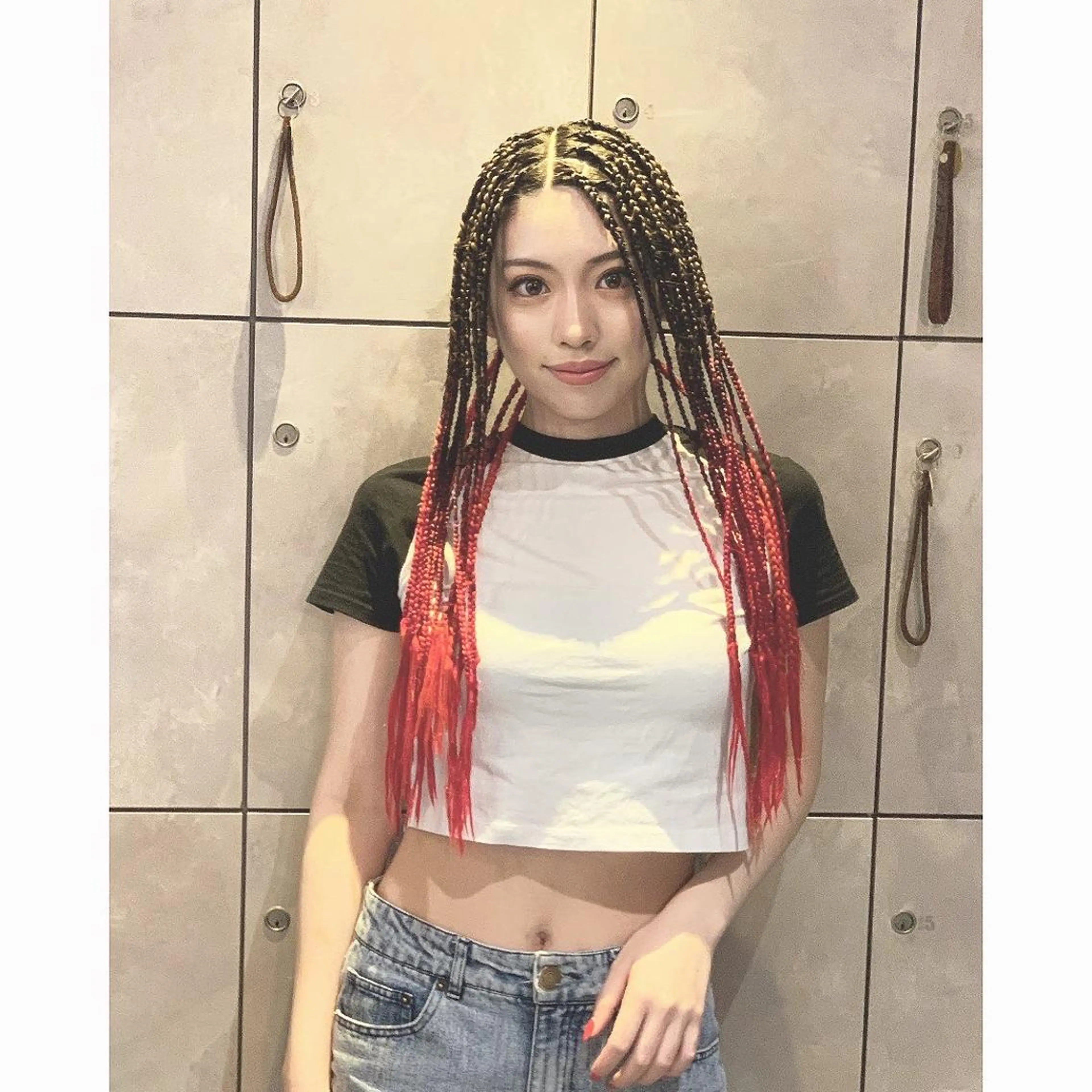 メンズ キッズ 子どものヘアアレンジ エクステ ヘアセット BRAIDS💎愛子 大人ハイライト💎のヘアスタイル