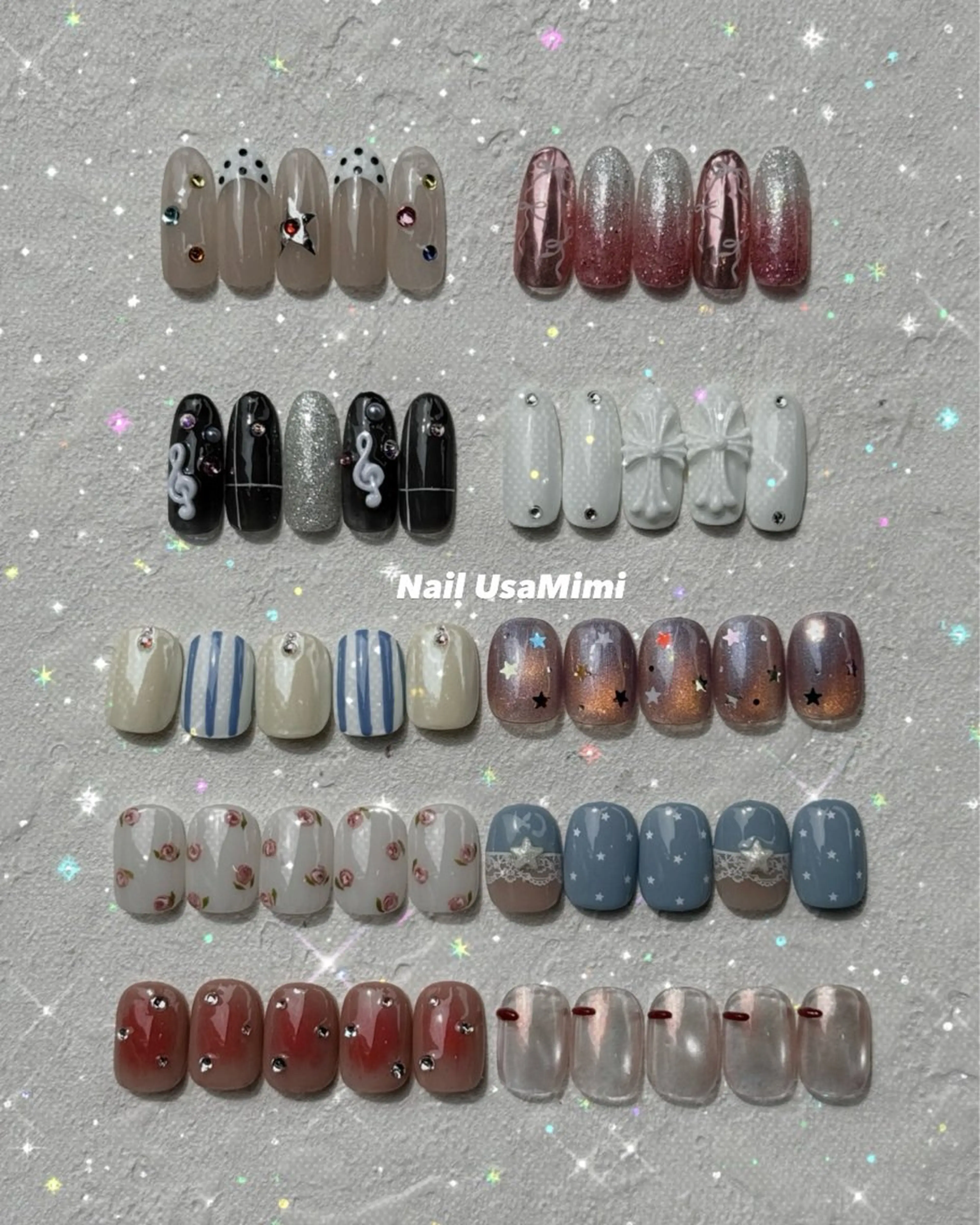 ネイル アートネイル ハンドネイル 本町NailUsaM imi KEINAのネイルデザイン