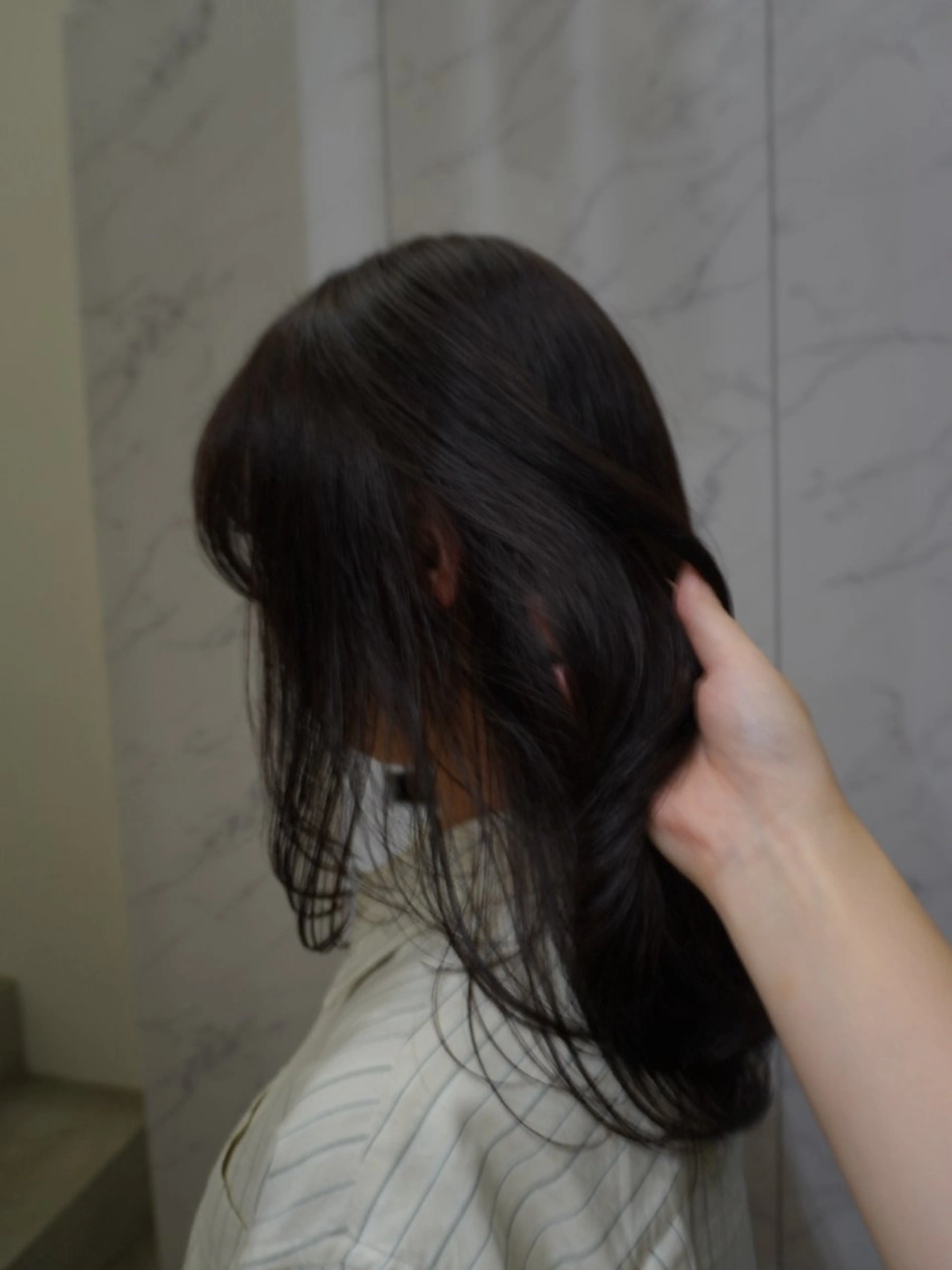 カラー ミユ/レイヤー/ カットモデル/名東区のヘアスタイル