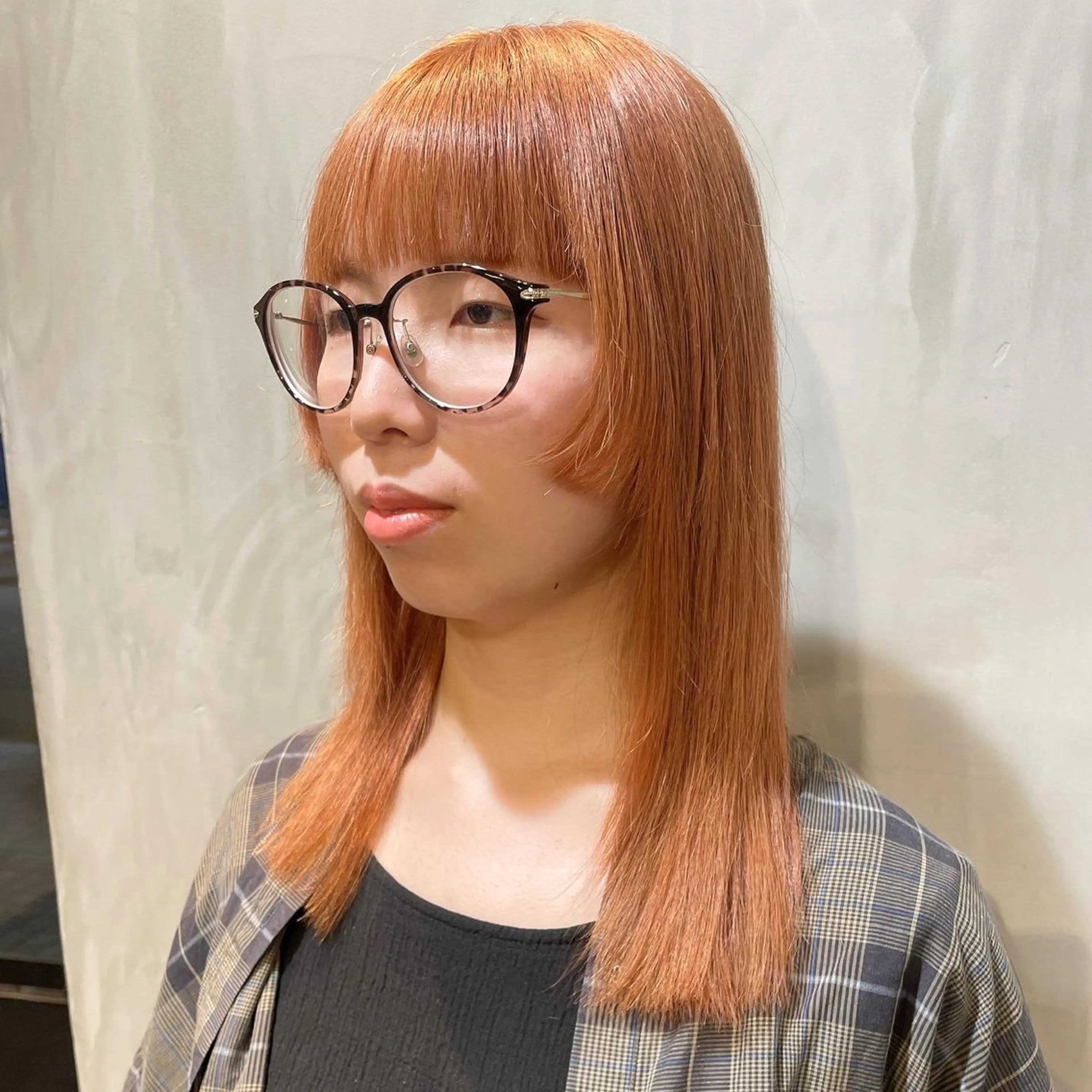 セミロング カラー カット ヘアカラー ヤマモト マイのヘアスタイル