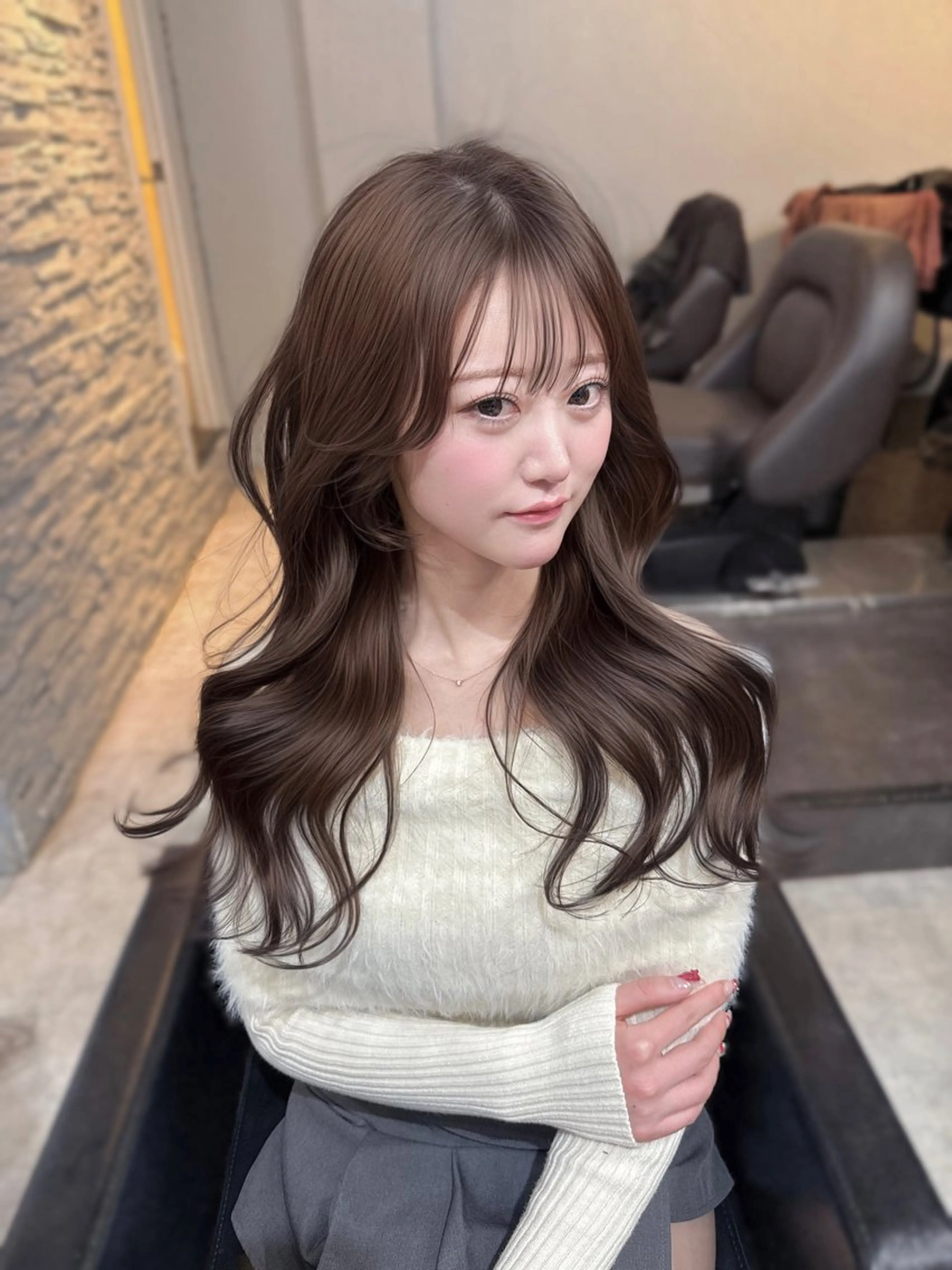 ロング 🪞上品で可愛い韓国 ヘア🪞Rikutoのヘアスタイル