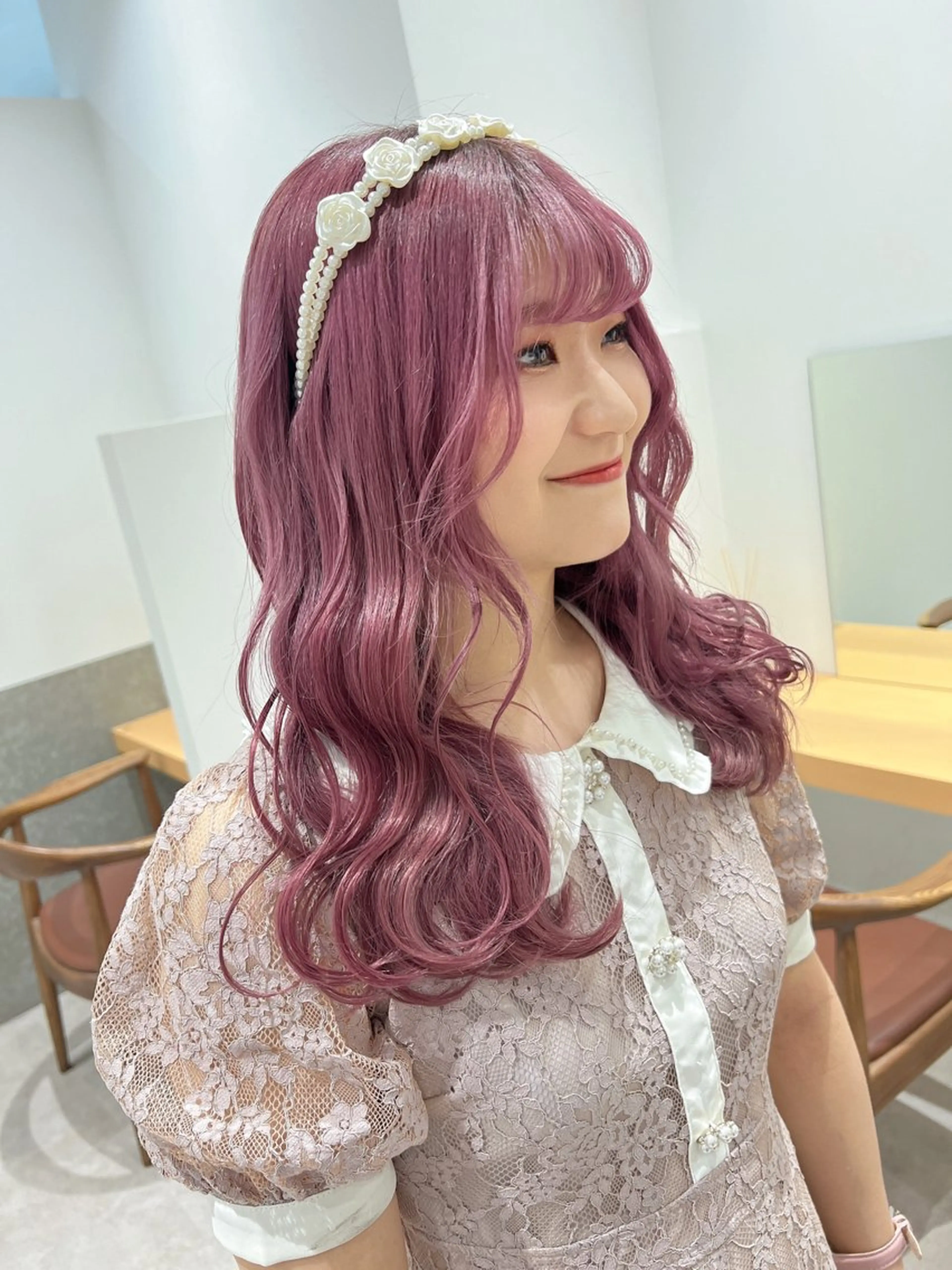 セミロング カラー マツエクmarry池袋所属・マツエクモデル無料 marry 池袋秦のマツエク・マツパデザイン