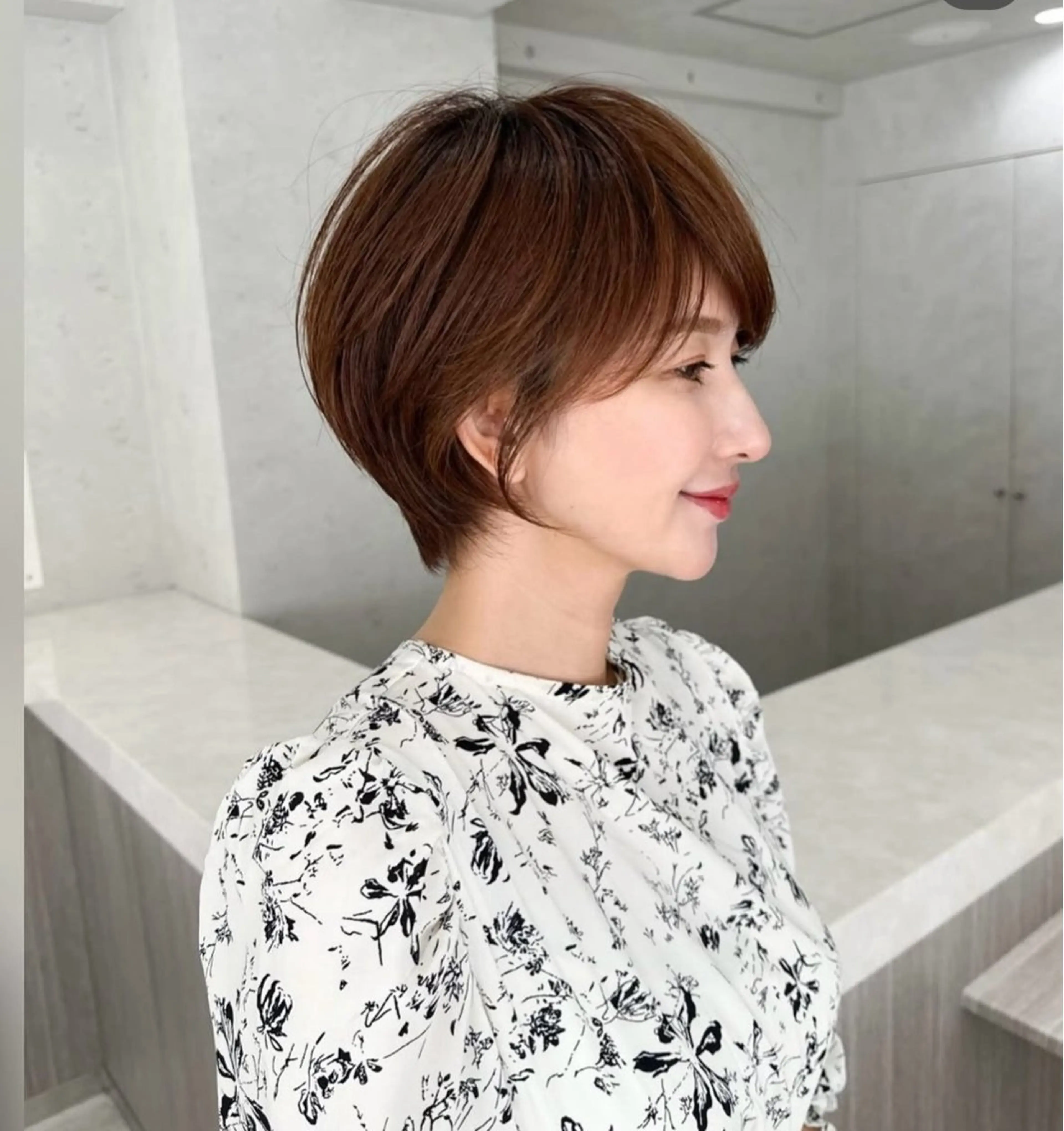 ショート 透明感カラー ふうか　渋谷のヘアスタイル