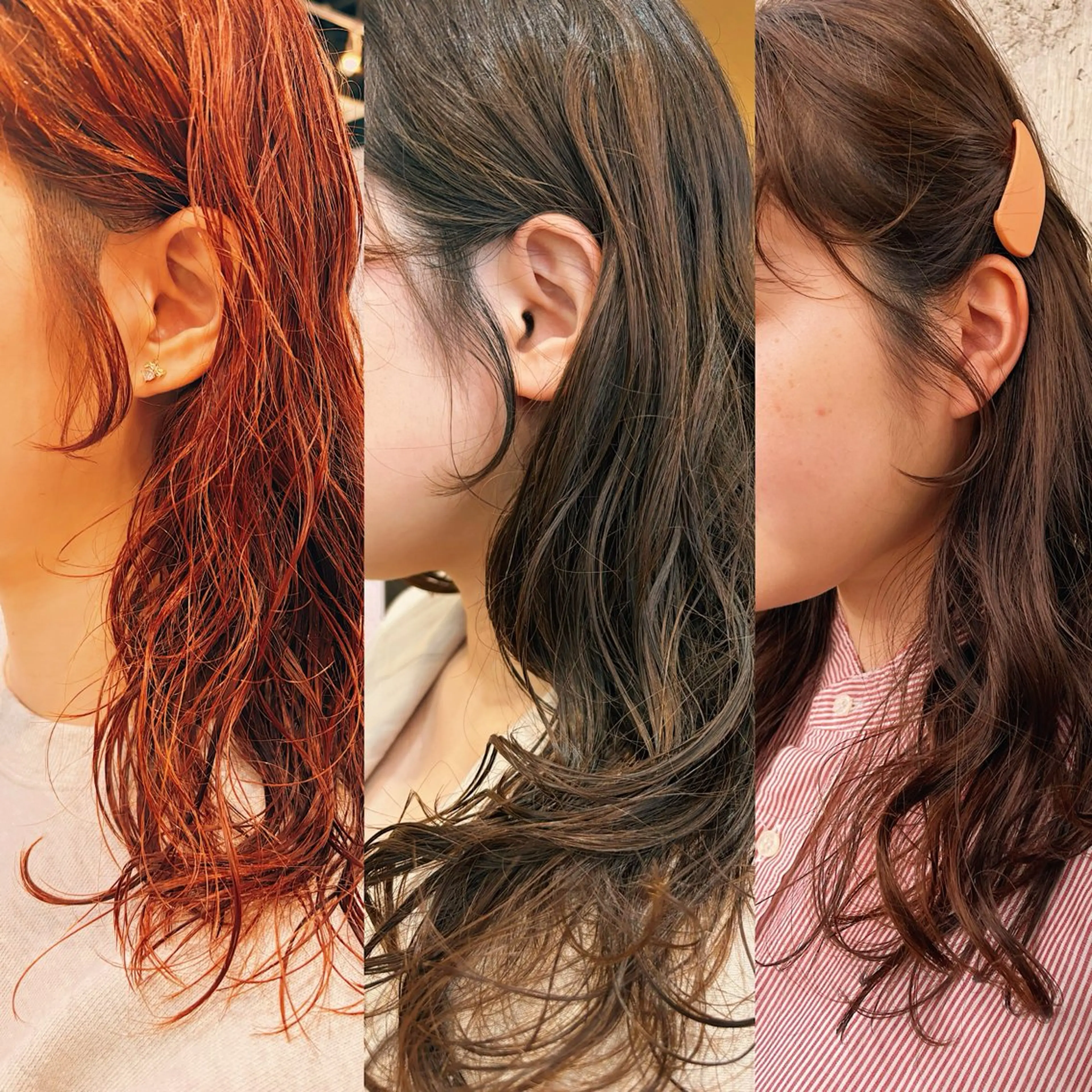 【パーマメンテナス】前髪カット+前髪パーマ+ヘアカラーの写真