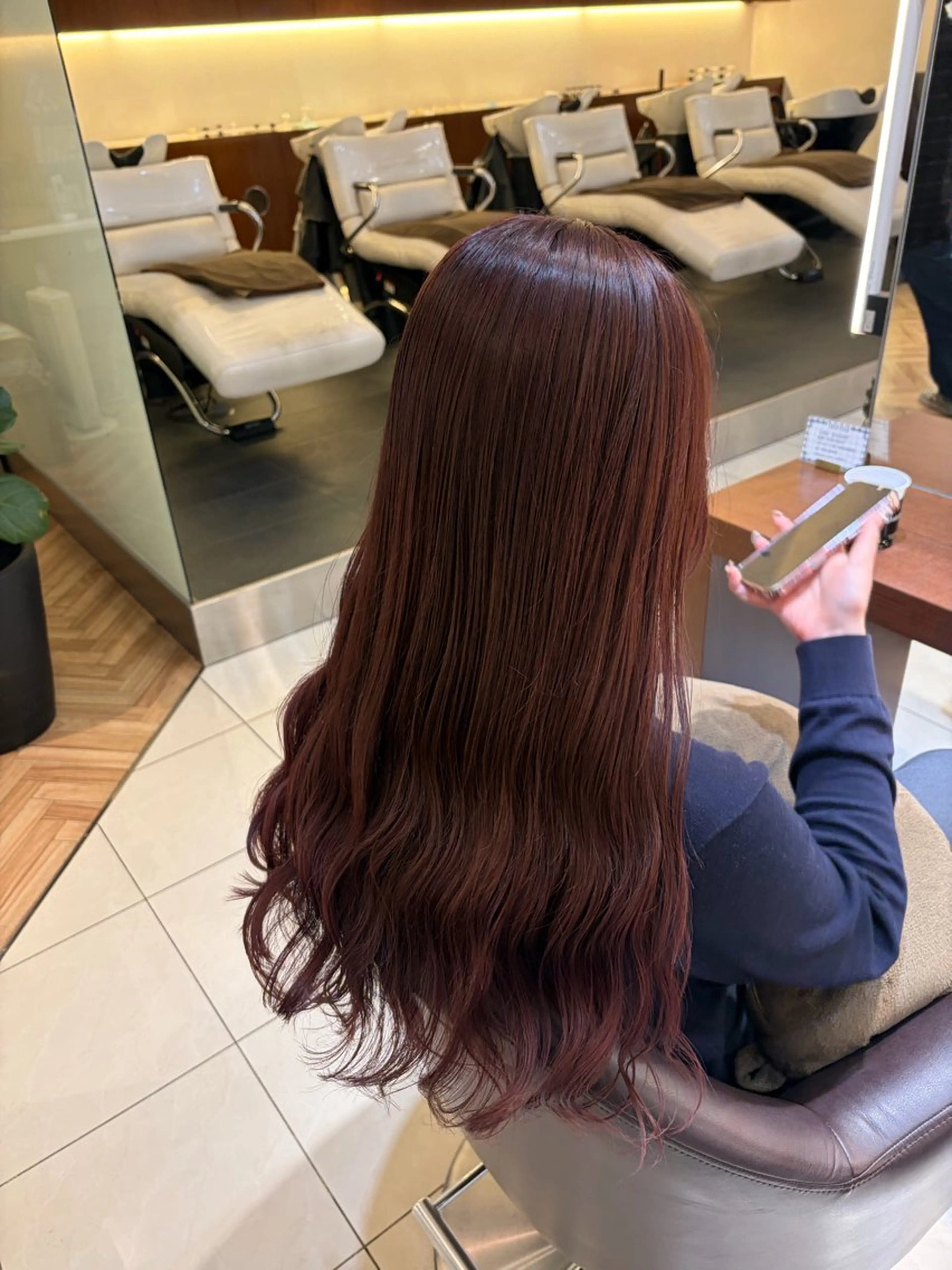 ロング ピンクブラウン 🎀奈良 真琴🎀のヘアスタイル